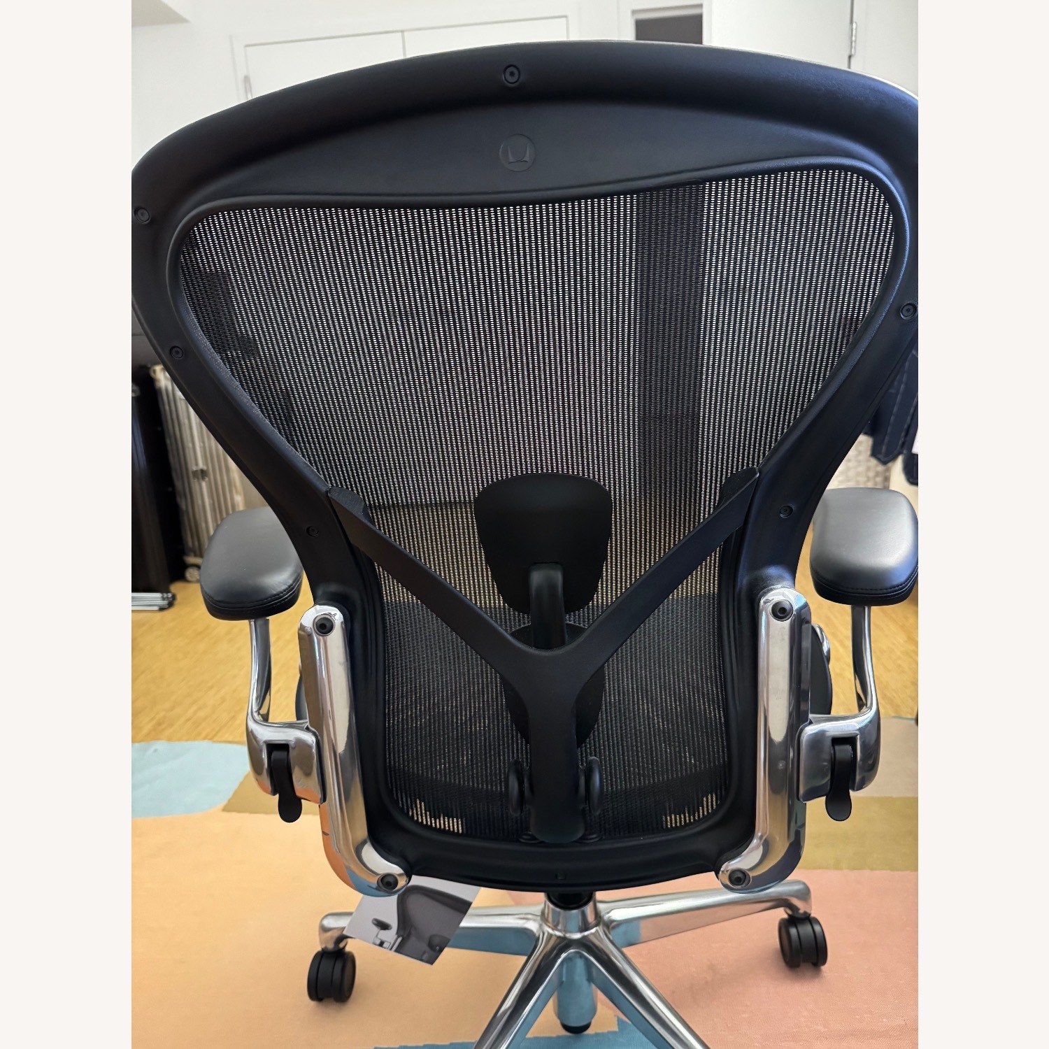 Herman Miller Aeron Black Leather Office Chair - image-4