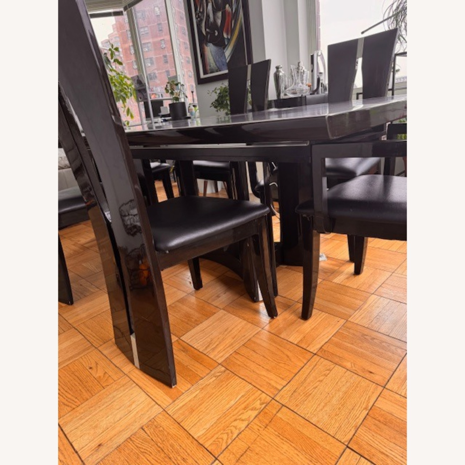 Expandable Dining Table and Chairs Set - image-2