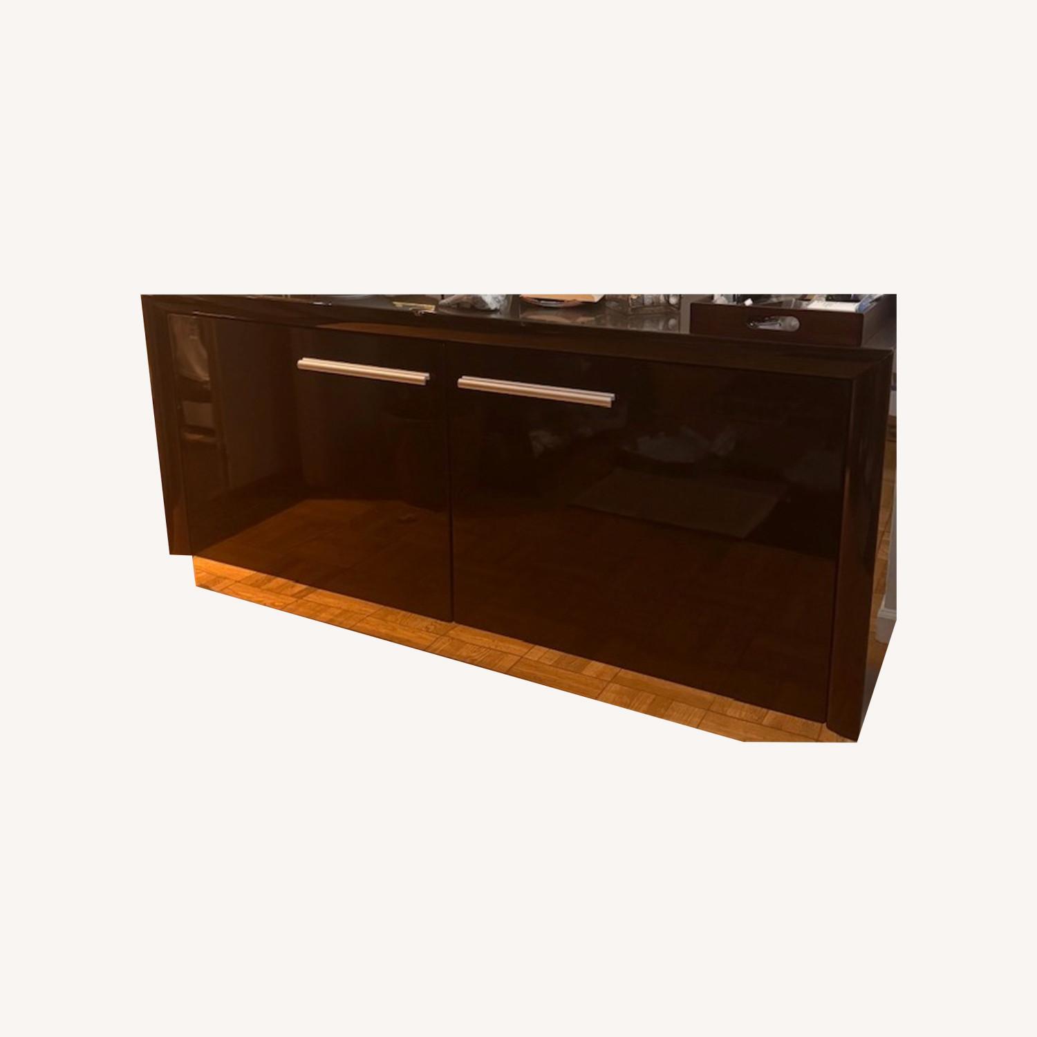 Laminated Wood Buffet Credenza  - image-0