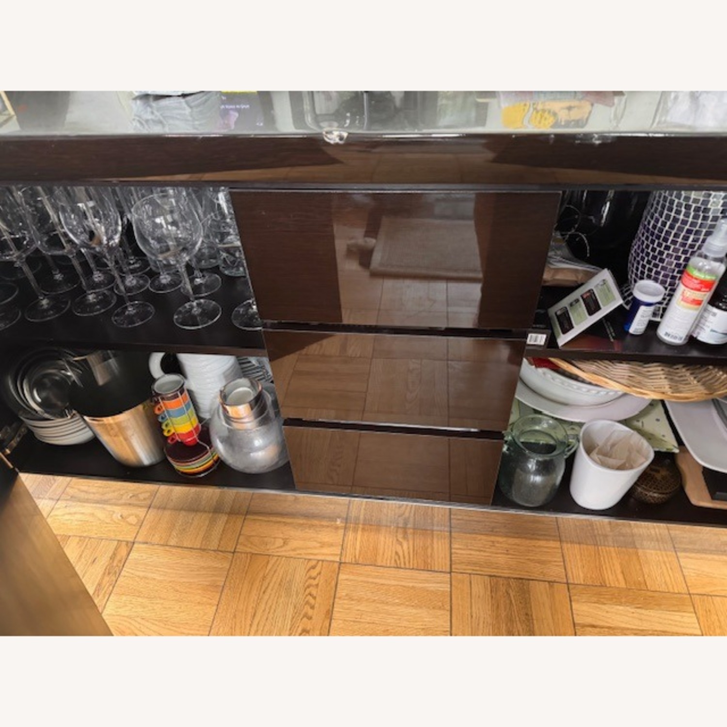 Laminated Wood Buffet Credenza  - image-2