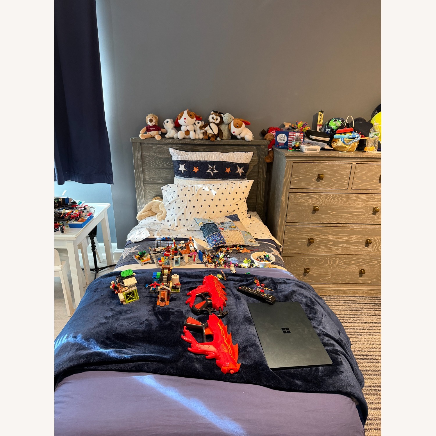 Pottery Barn Kids Charlie Gray Bed  - image-2