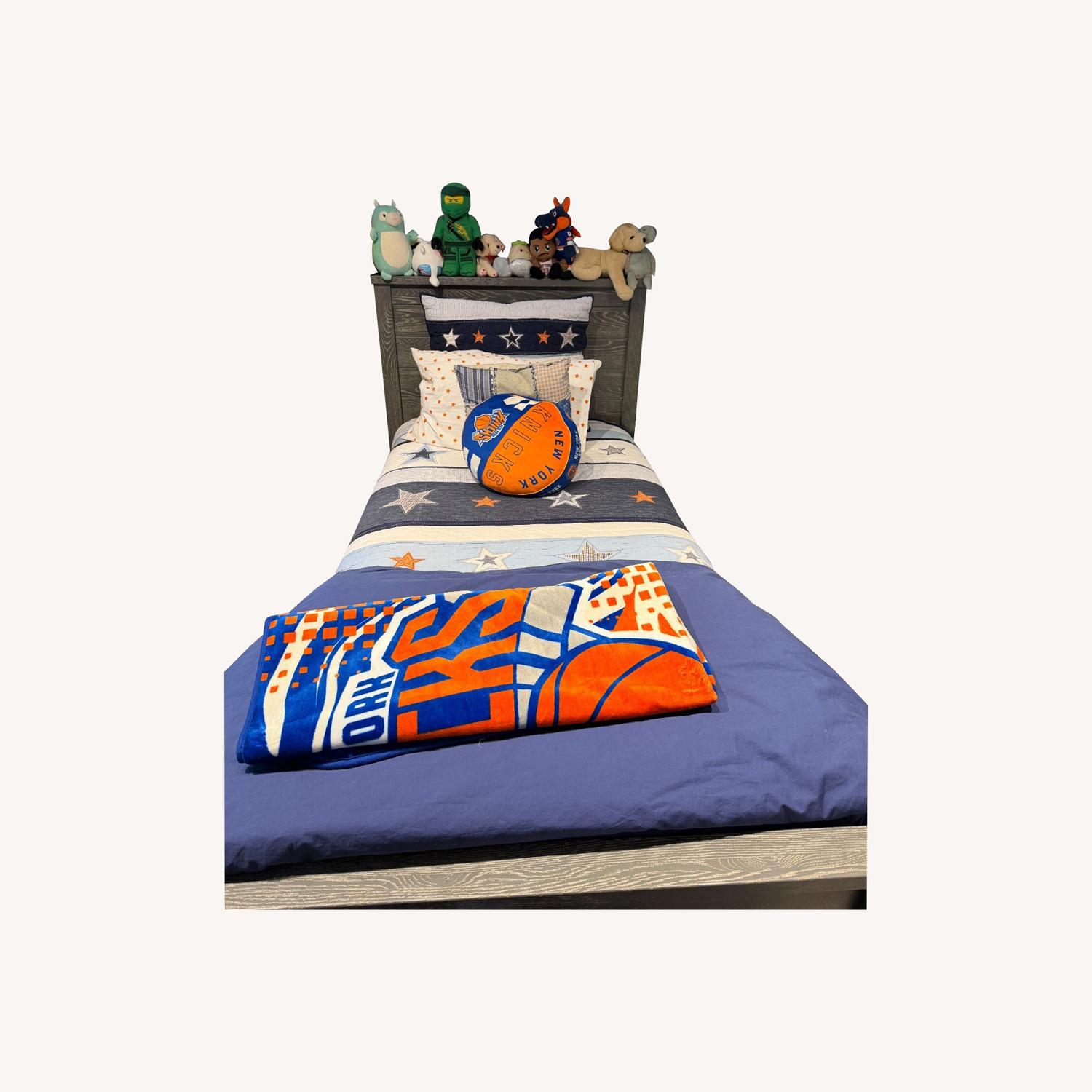 Pottery Barn Kids Charlie Gray Bed  - image-0