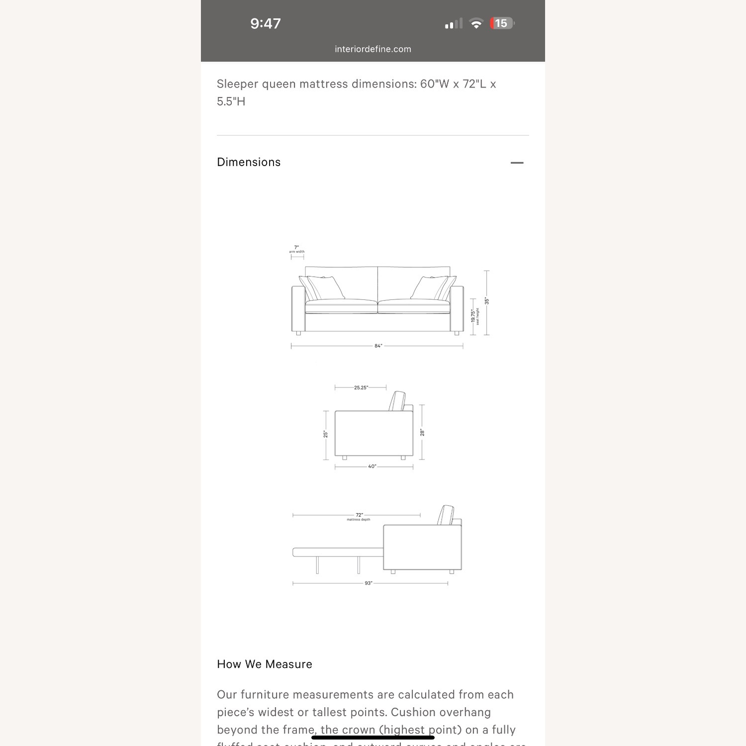 Interior Define James Sleeper Sofa - image-8