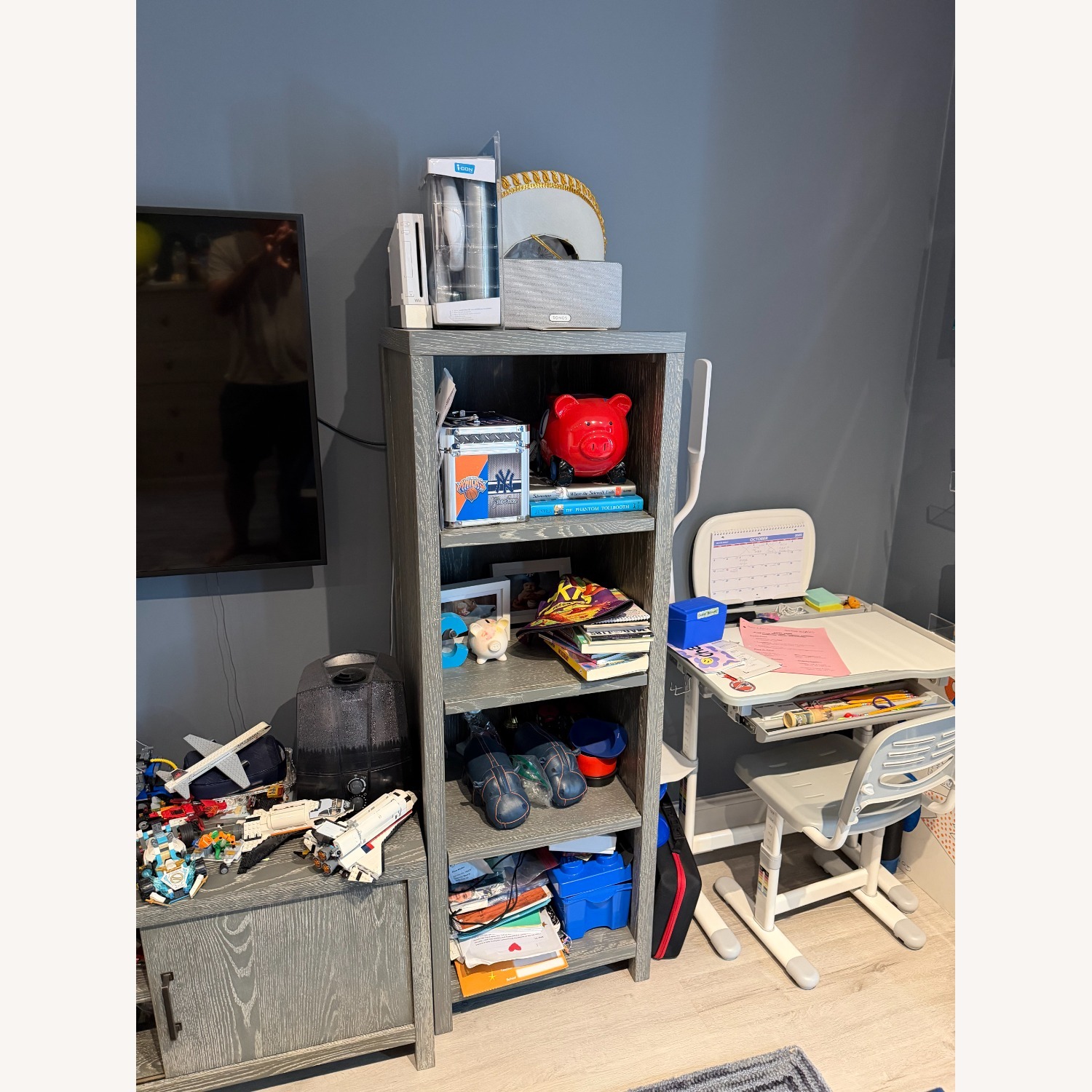 Pottery Barn Kids Charlie Bookcase & Media Center - image-2