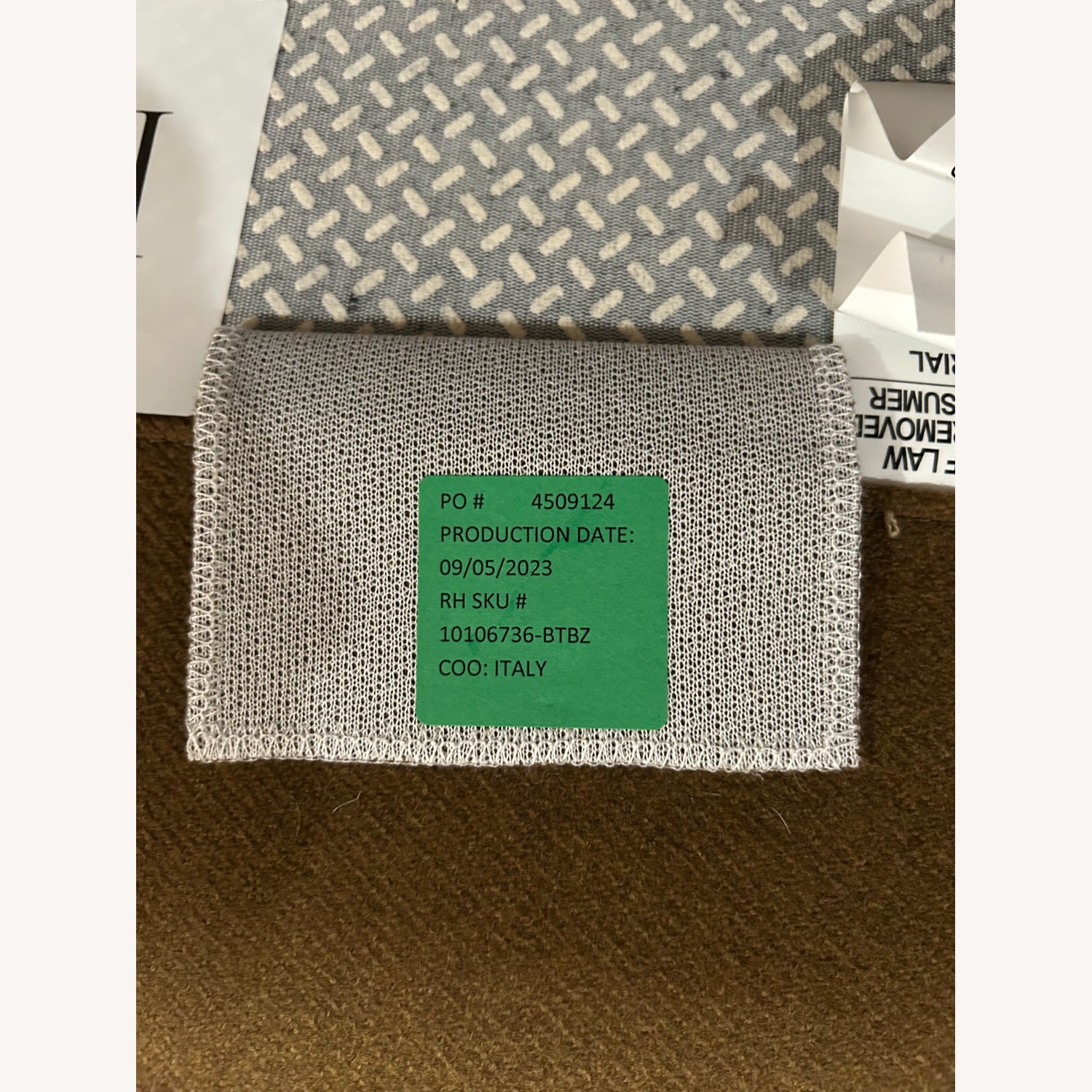 Restoration Hardware Cortona Dark Brown 3+ Seater Sofa - image-4