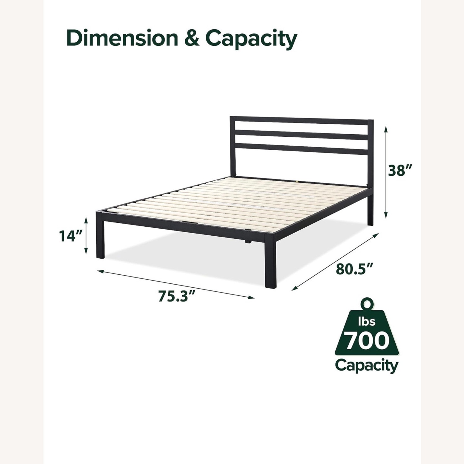 ZINUS Mia Metal Platform Bed Frame - image-3