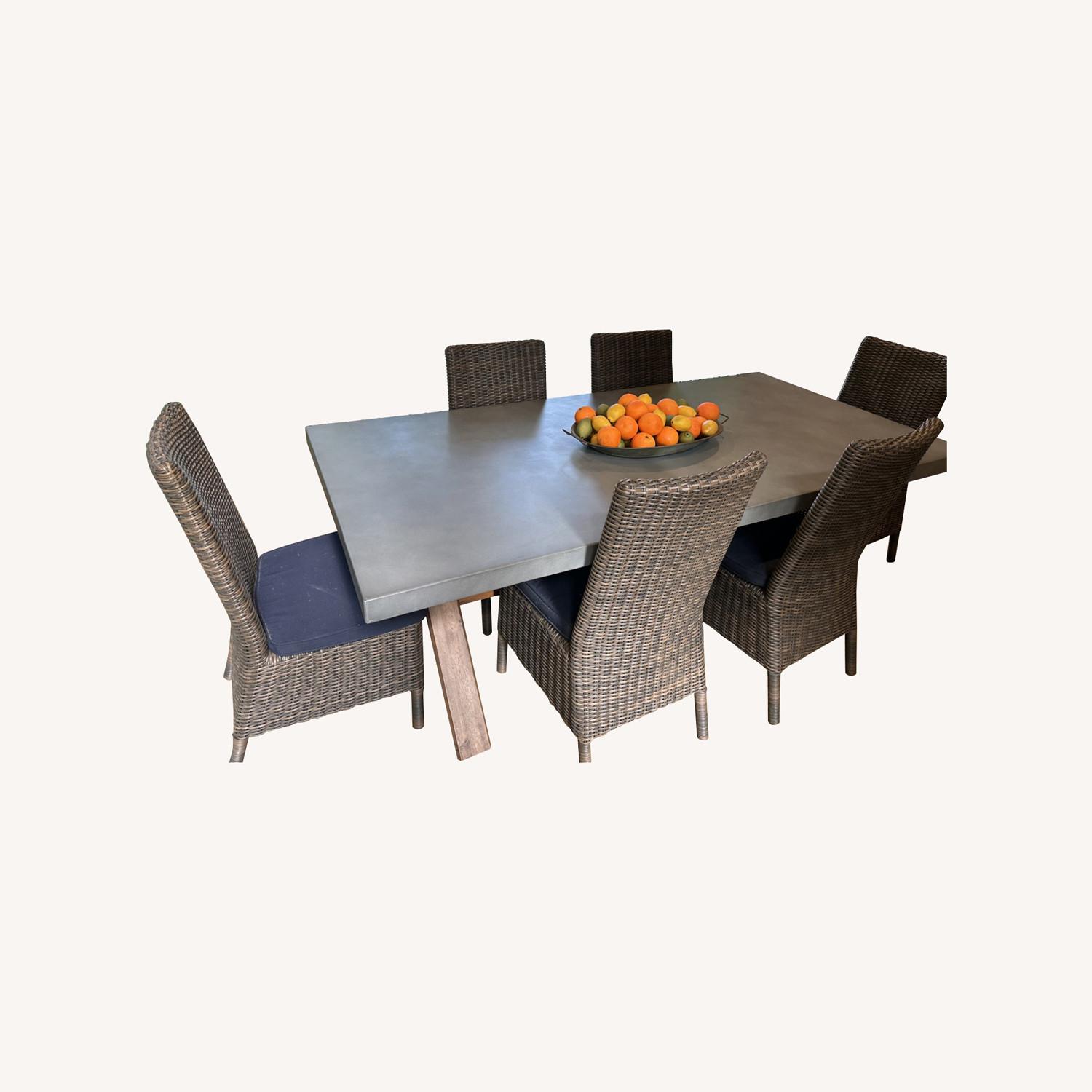 Pottery Barn Abbott Concrete Patio Furniture - image-0