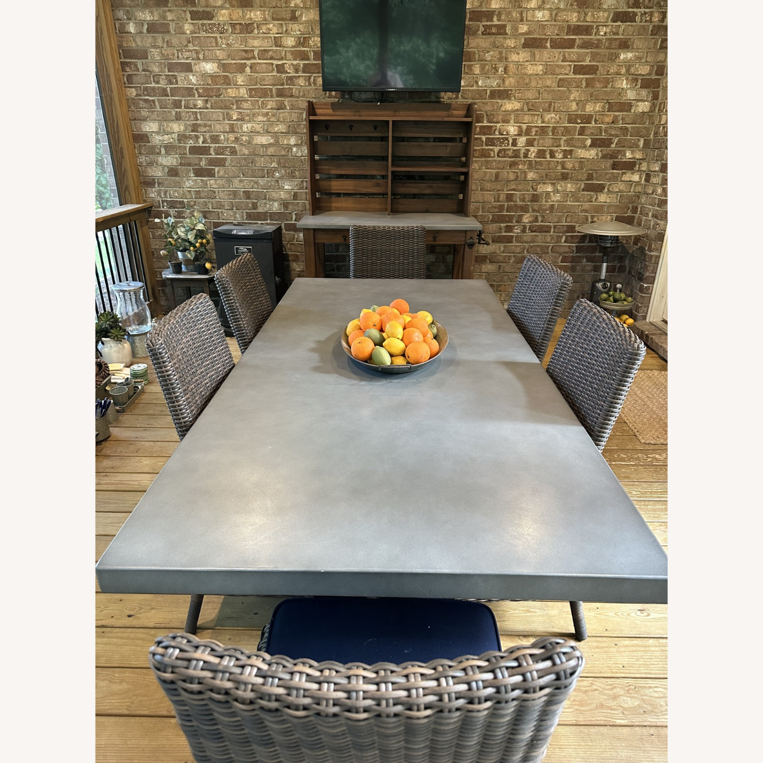 Pottery Barn Abbott Concrete Patio Furniture - image-1