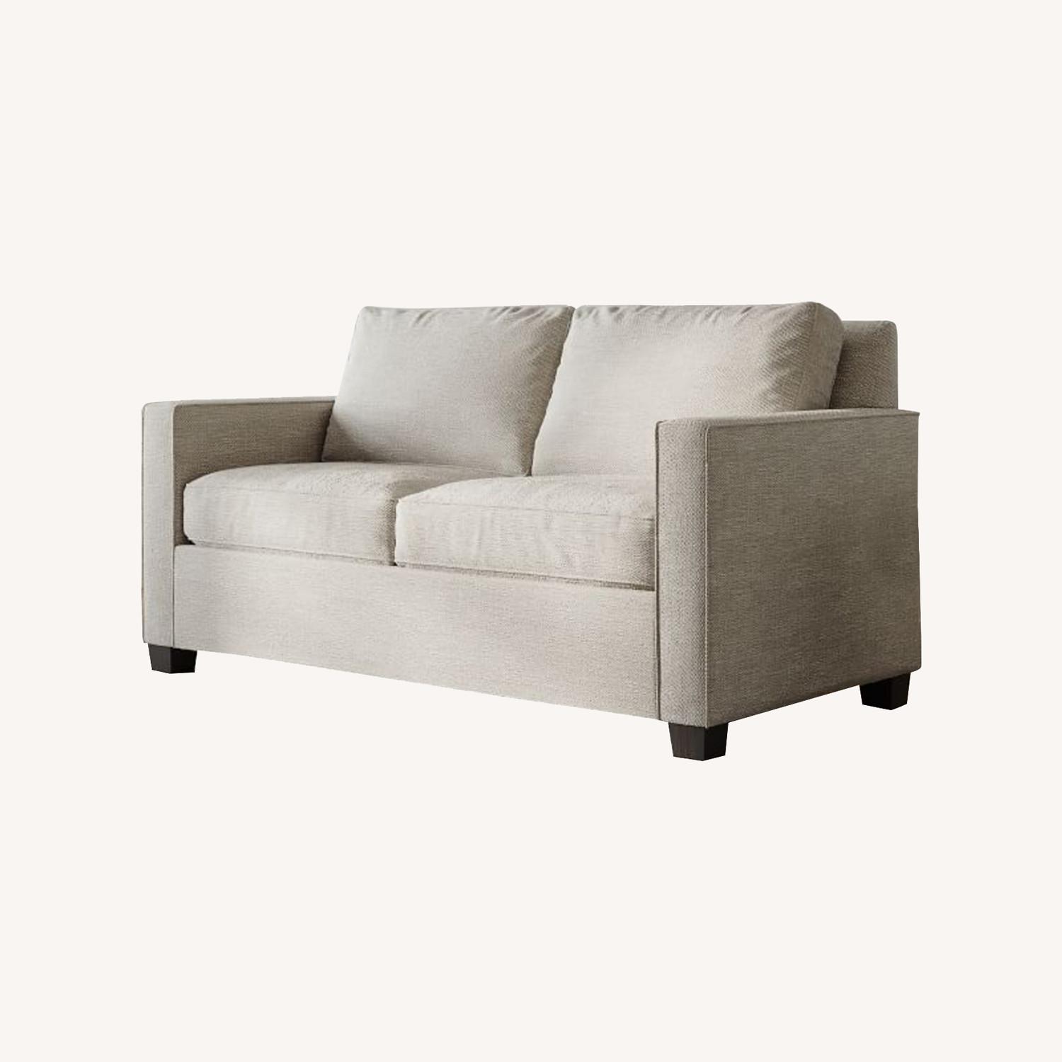 West Elm Henry Light Gray Fabric 2 Seater Sofa - image-0