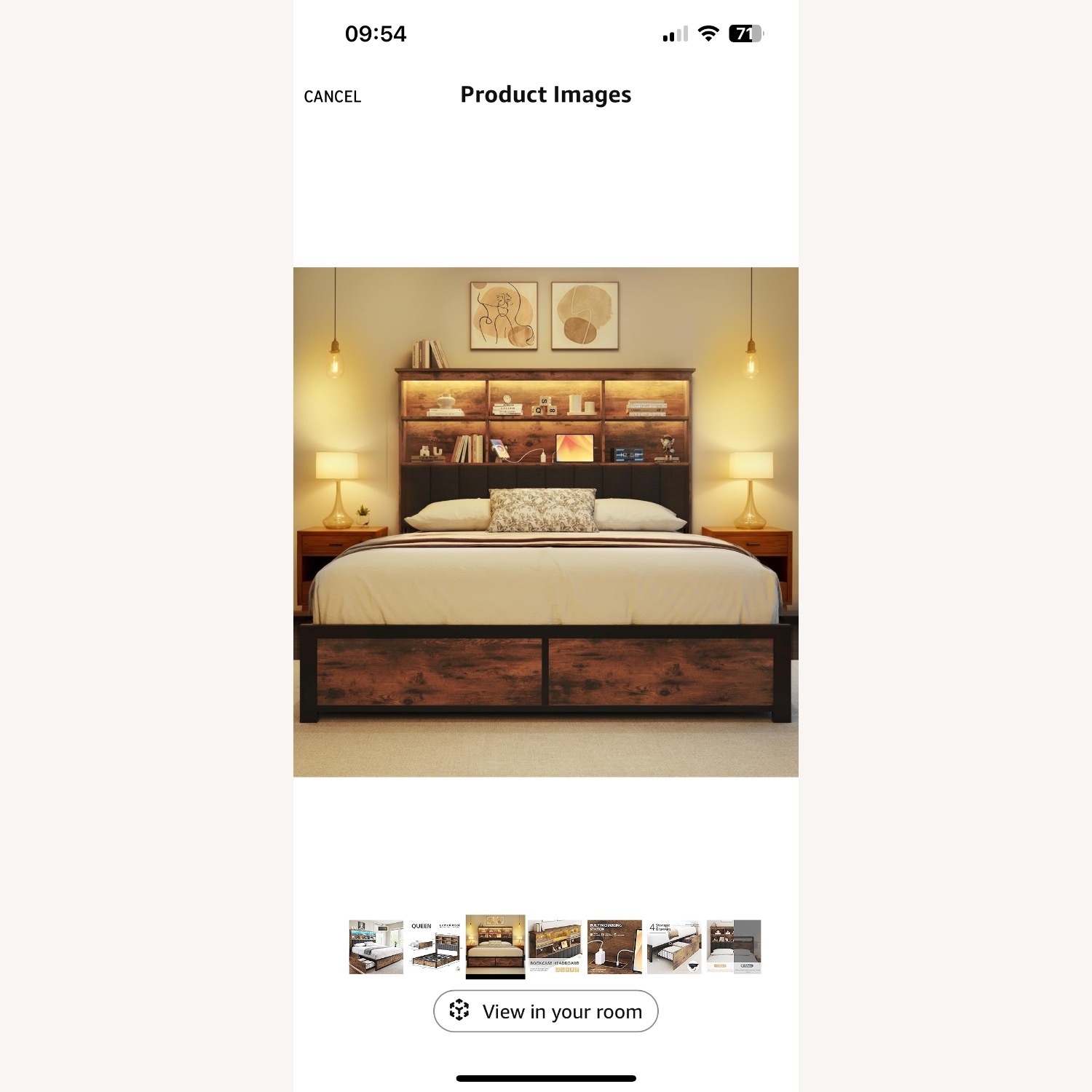 HISOFT Queen Bed Frame - image-3