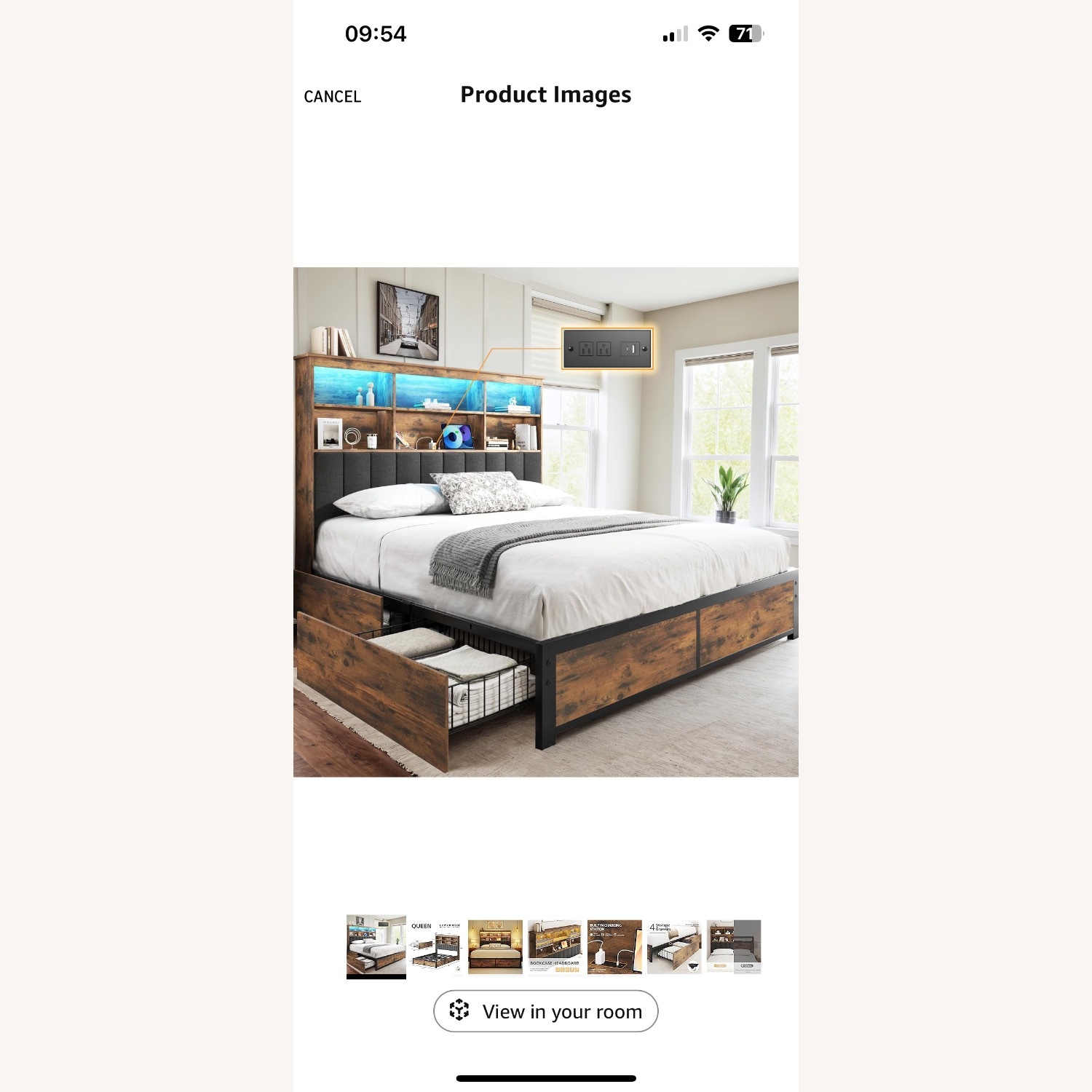 HISOFT Queen Bed Frame - image-1