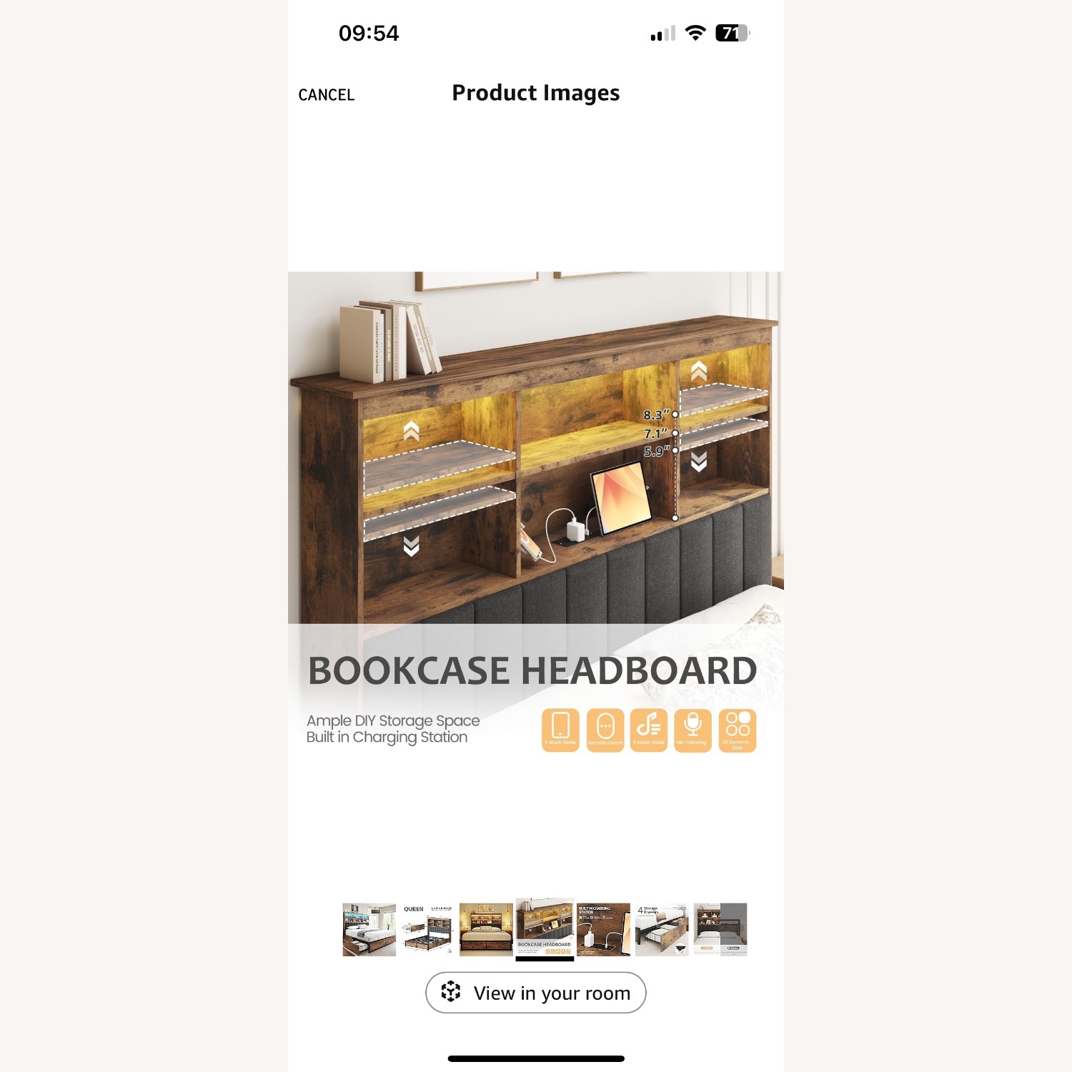 HISOFT Queen Bed Frame - image-4