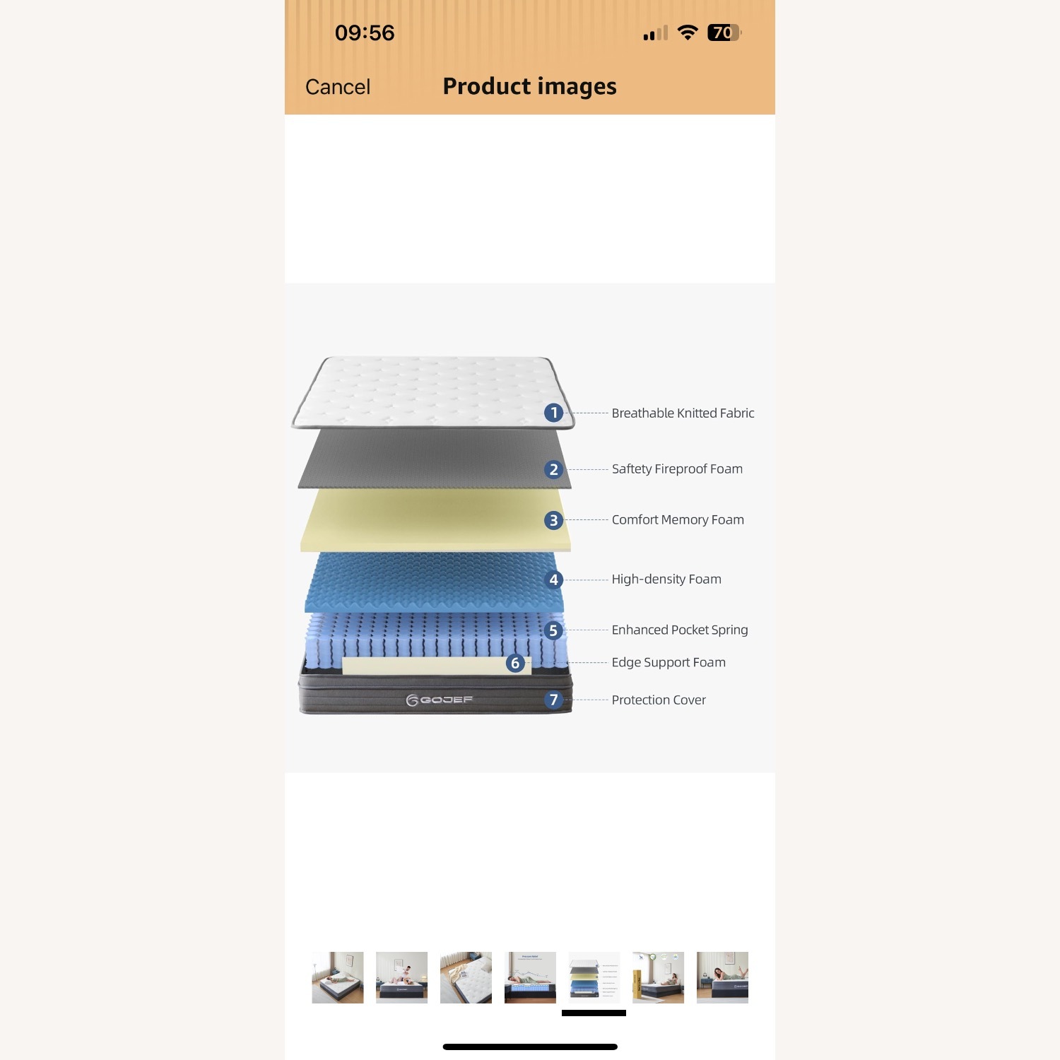 HISOFT Queen Bed Frame - image-8