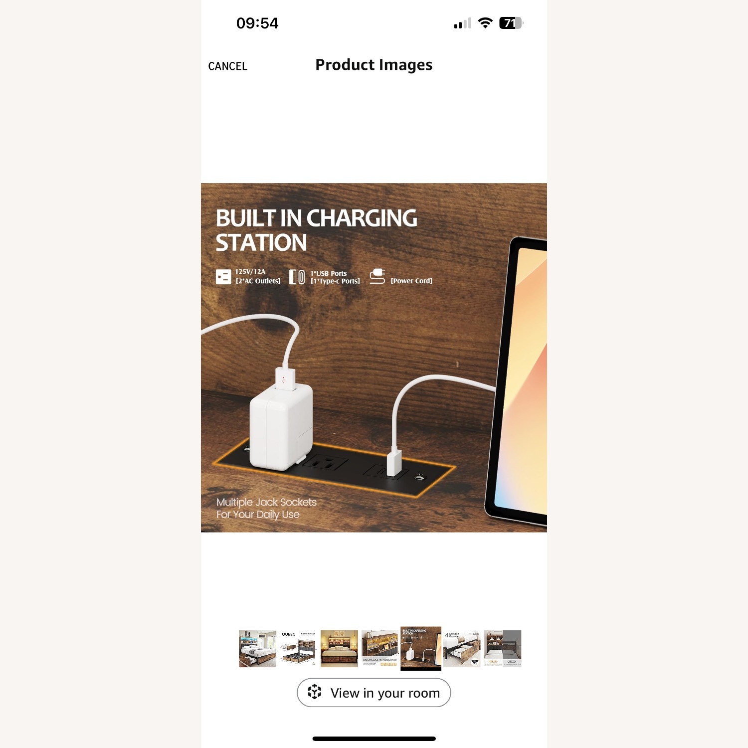 HISOFT Queen Bed Frame - image-7