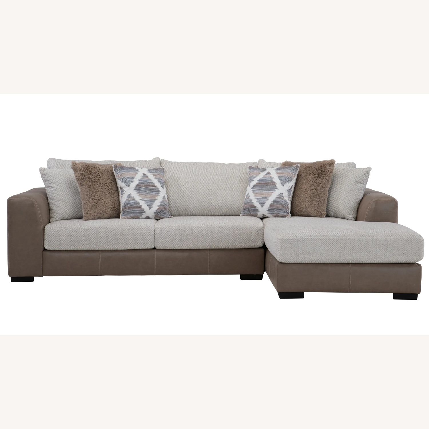 Raymour & Flanigan Mosley Natural 2 Piece Sectional - image-4