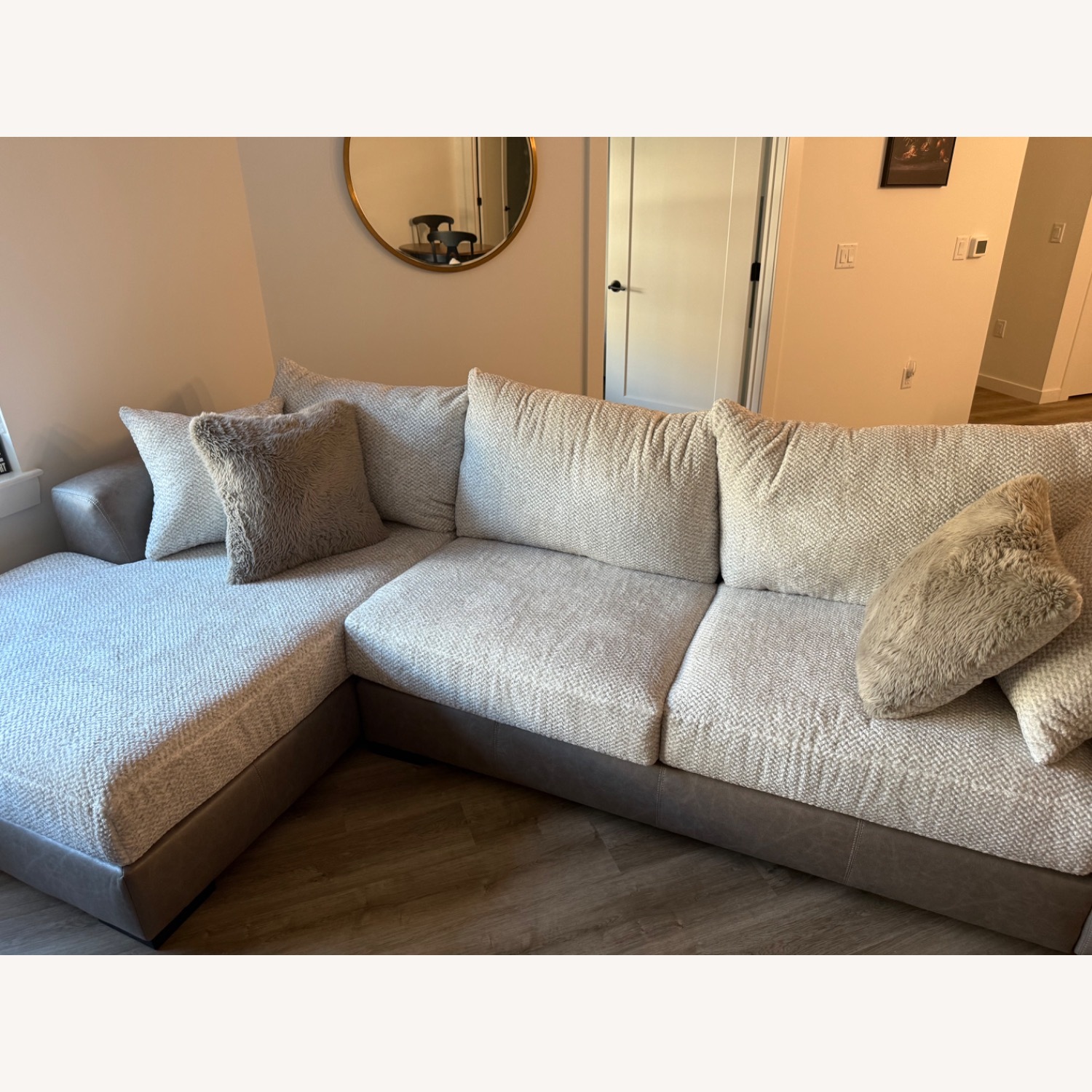 Raymour & Flanigan Mosley Natural 2 Piece Sectional - image-3