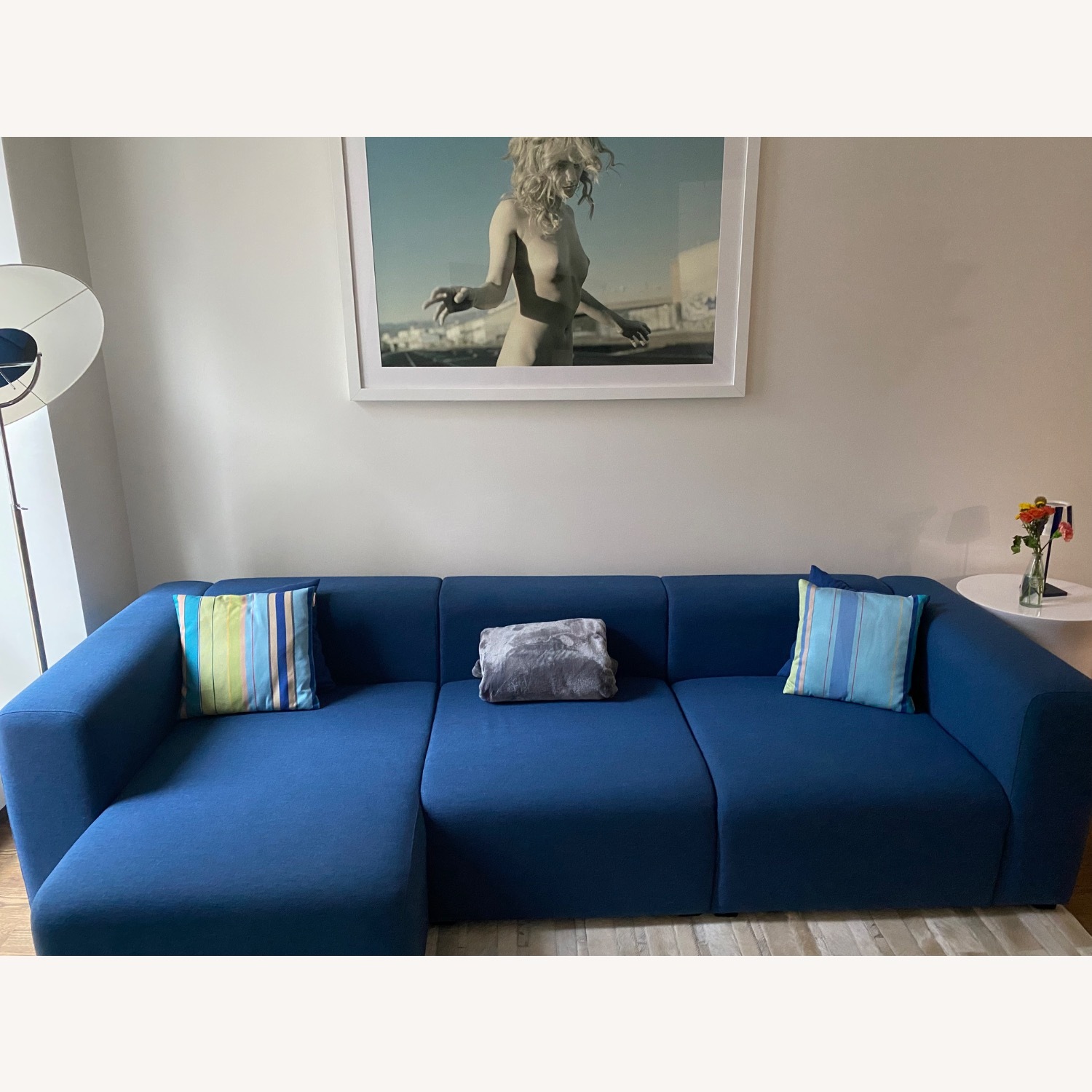 Hay Blue Fabric 3+ Piece Sectional - image-3