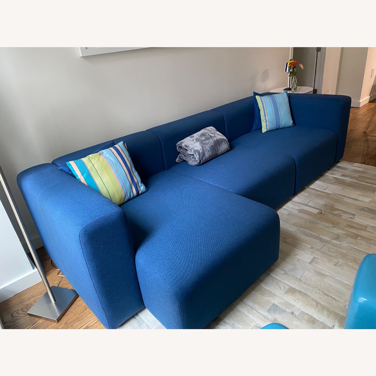 Hay Blue Fabric 3+ Piece Sectional - image-2