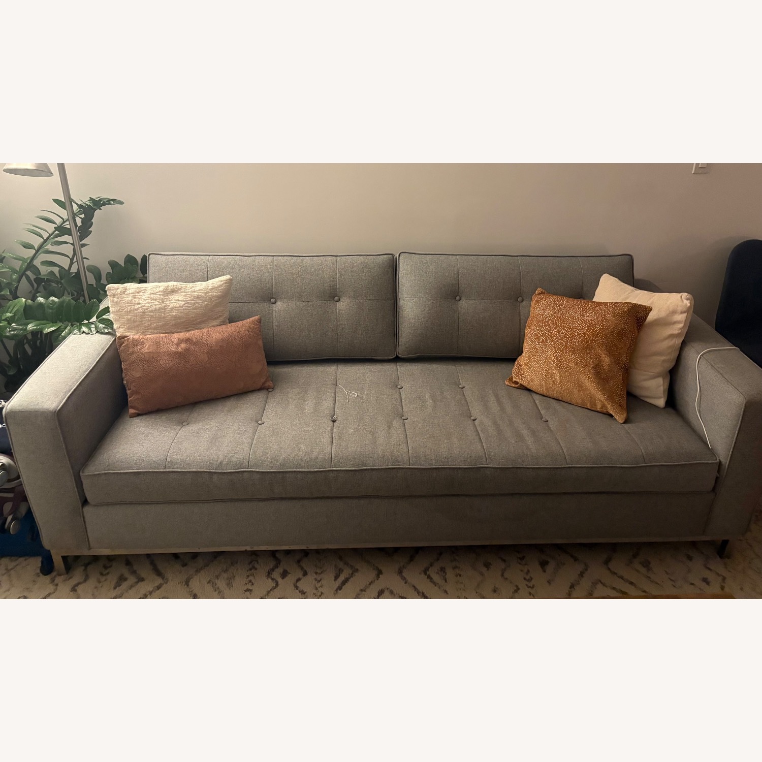 Apt2b Fillmore Dark Gray Fabric Sleeper Sofa - image-1