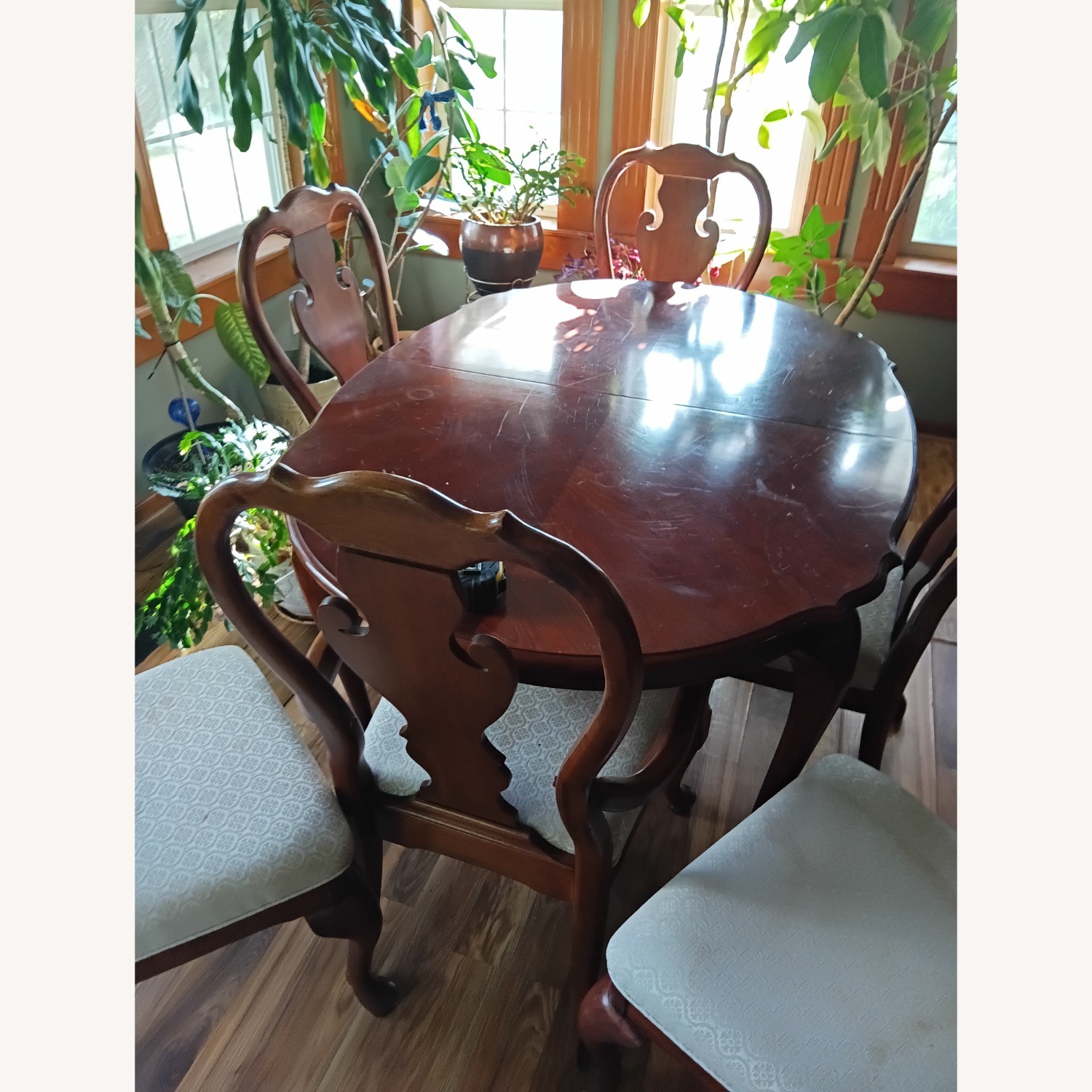 Universal Furniture Dark Brown Wood Dining Set - image-5