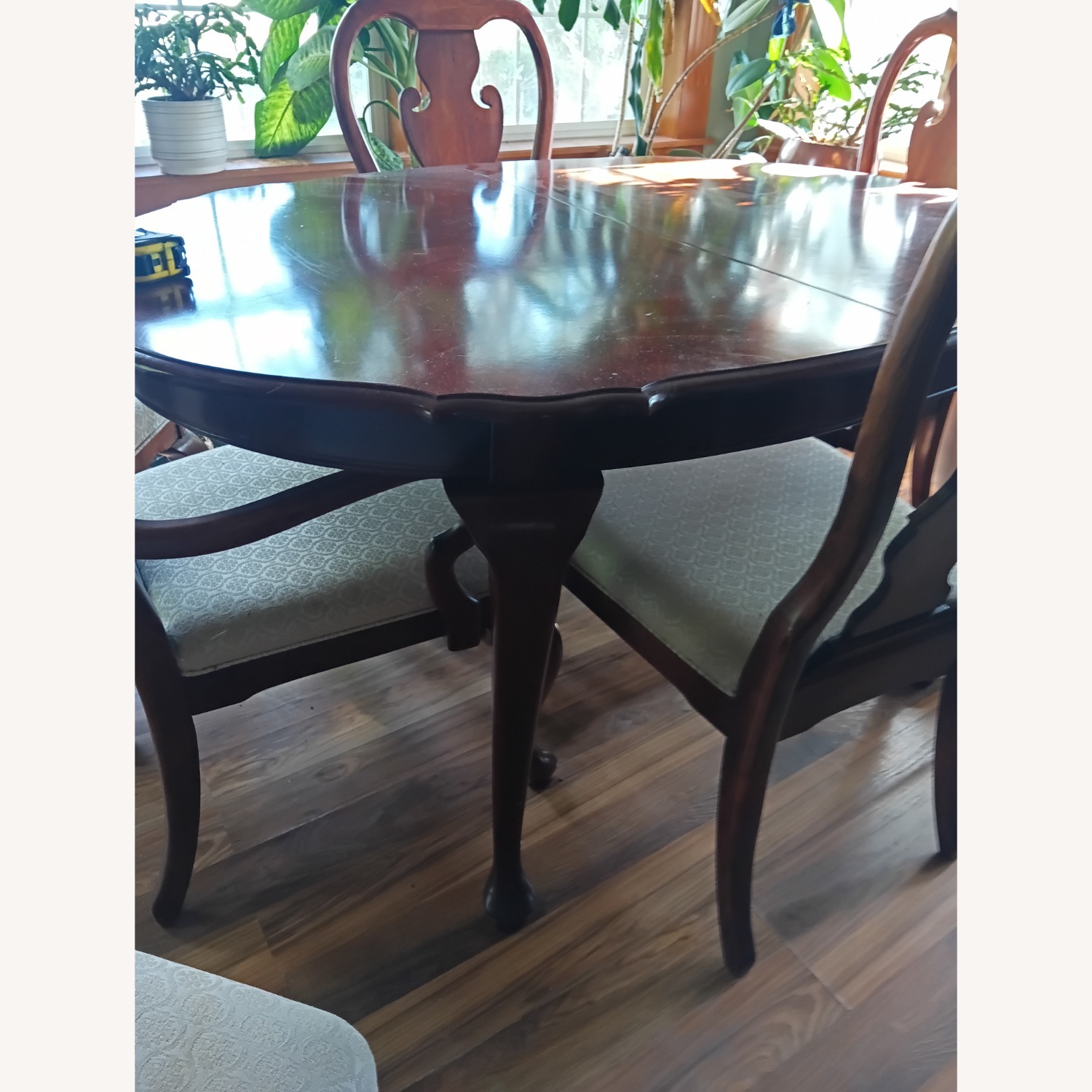 Universal Furniture Dark Brown Wood Dining Set - image-1