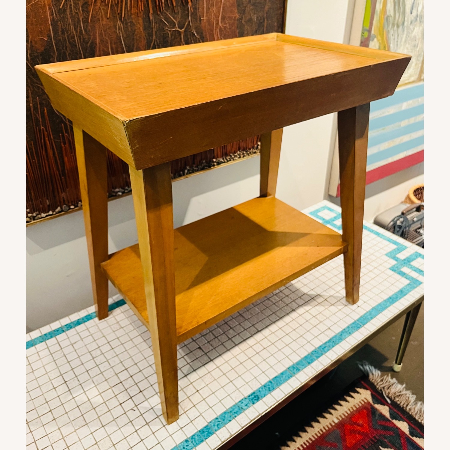Mid Century Modern Side Table 1950s - image-3