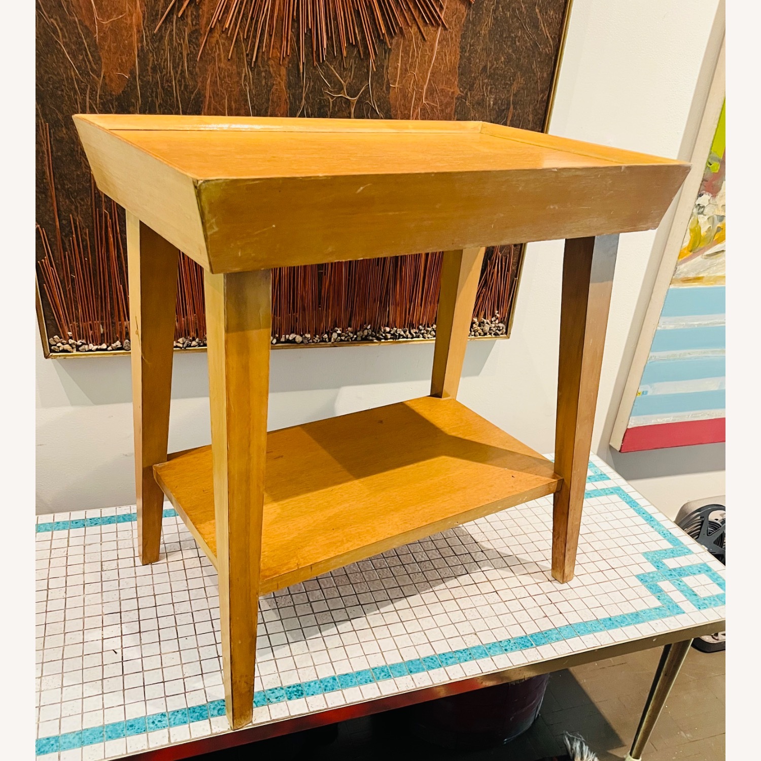 Mid Century Modern Side Table 1950s - image-8