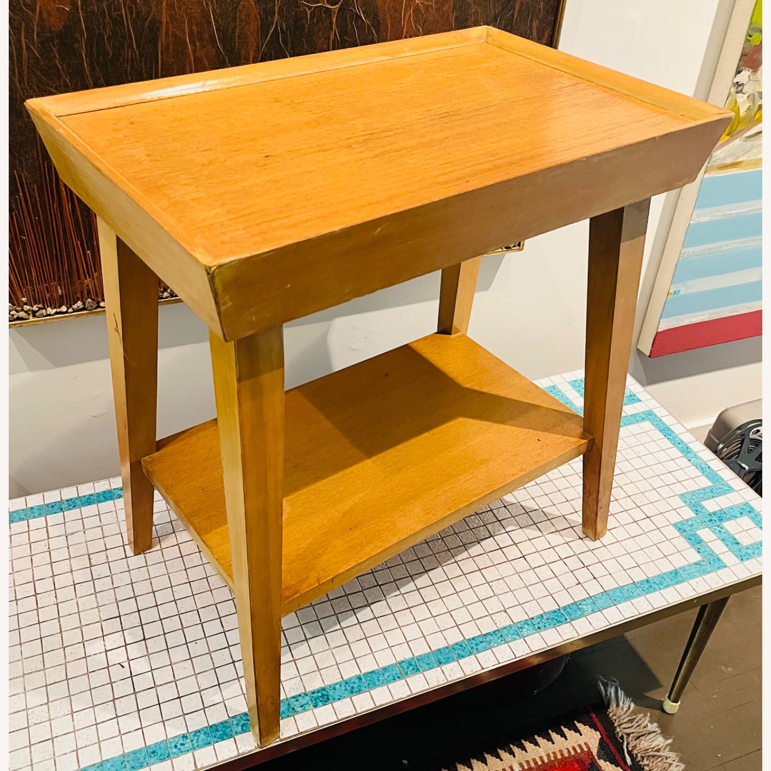 Mid Century Modern Side Table 1950s - image-4