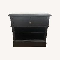 Pottery Barn Branford Black Nightstand