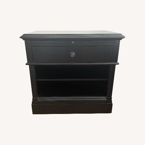 Used Pottery Barn Branford Black Nightstand for sale on AptDeco