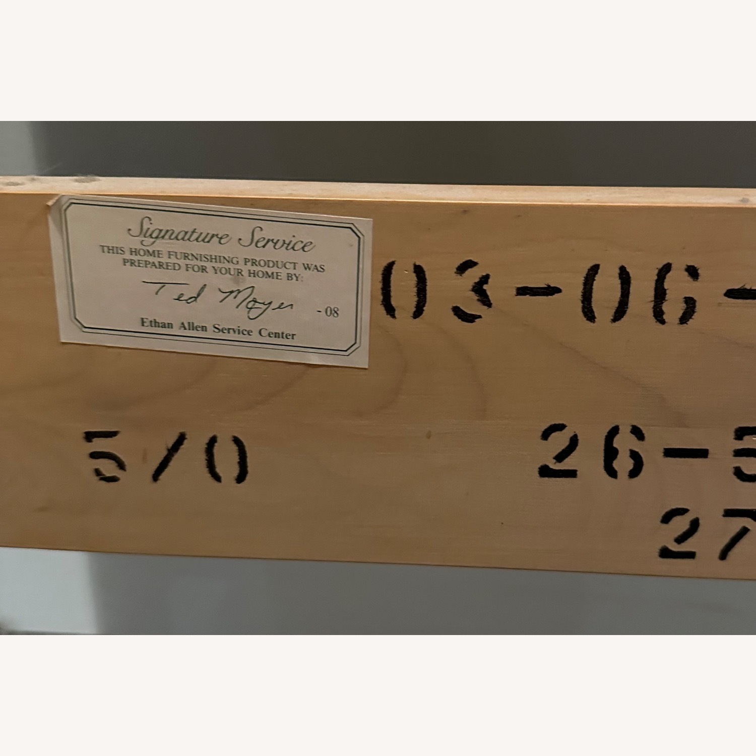 Ethan Allen Natural Queen Bed - image-5