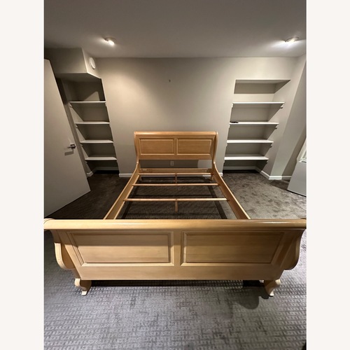 Used Ethan Allen Natural Queen Bed for sale on AptDeco