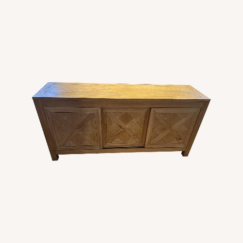 Used Natural Wood Media Storage / Console for sale on AptDeco