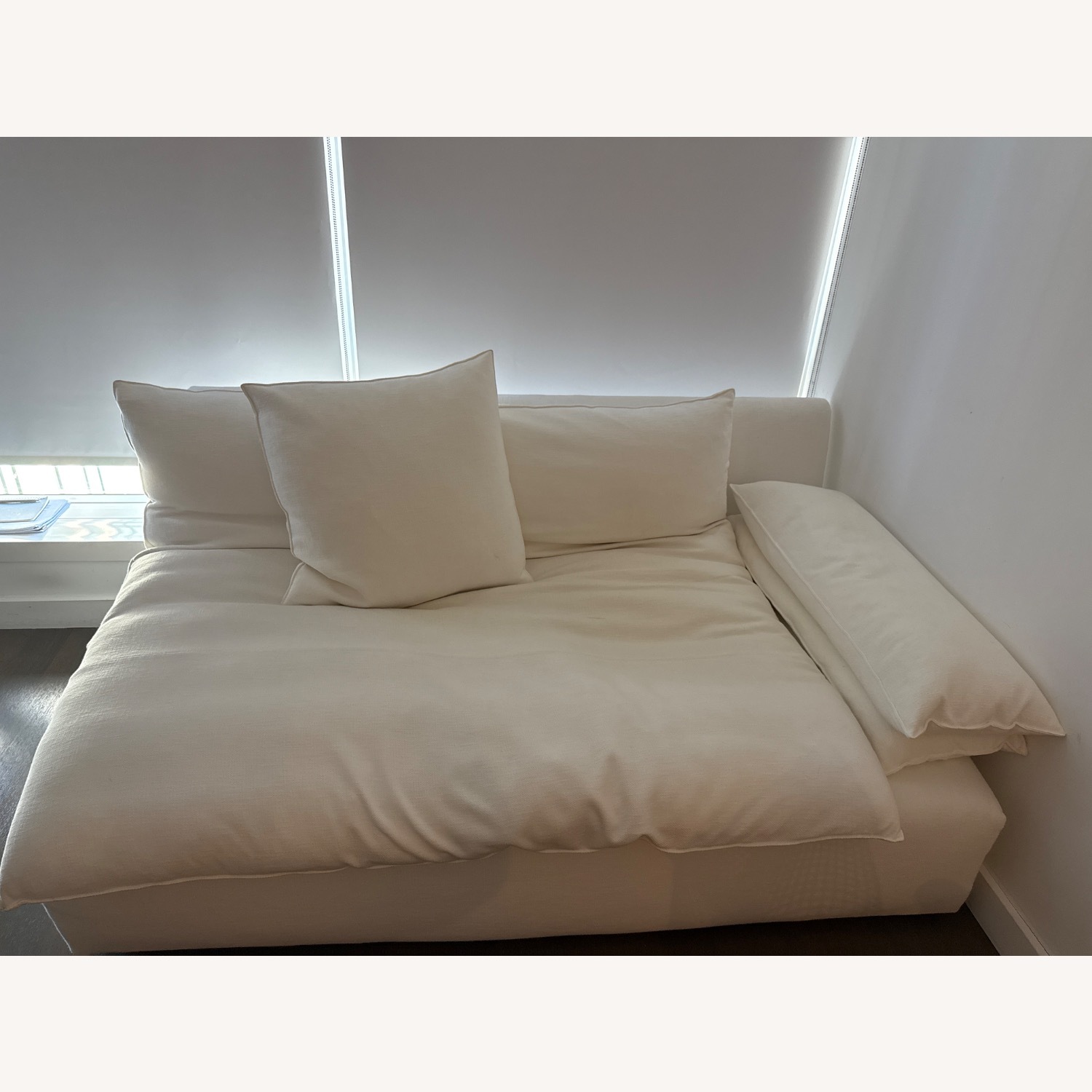 ABC Carpet and Home White 3+ Piece Sectional - image-3