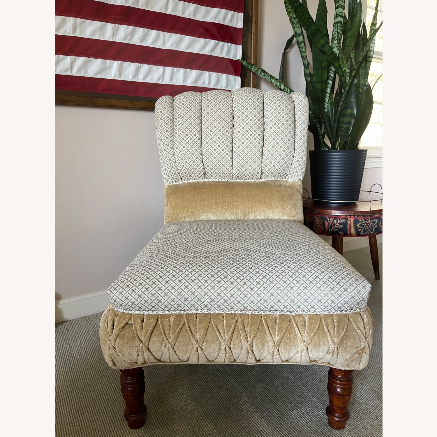 Vintage/Antique Finds Fabric Accent Chair - image-2