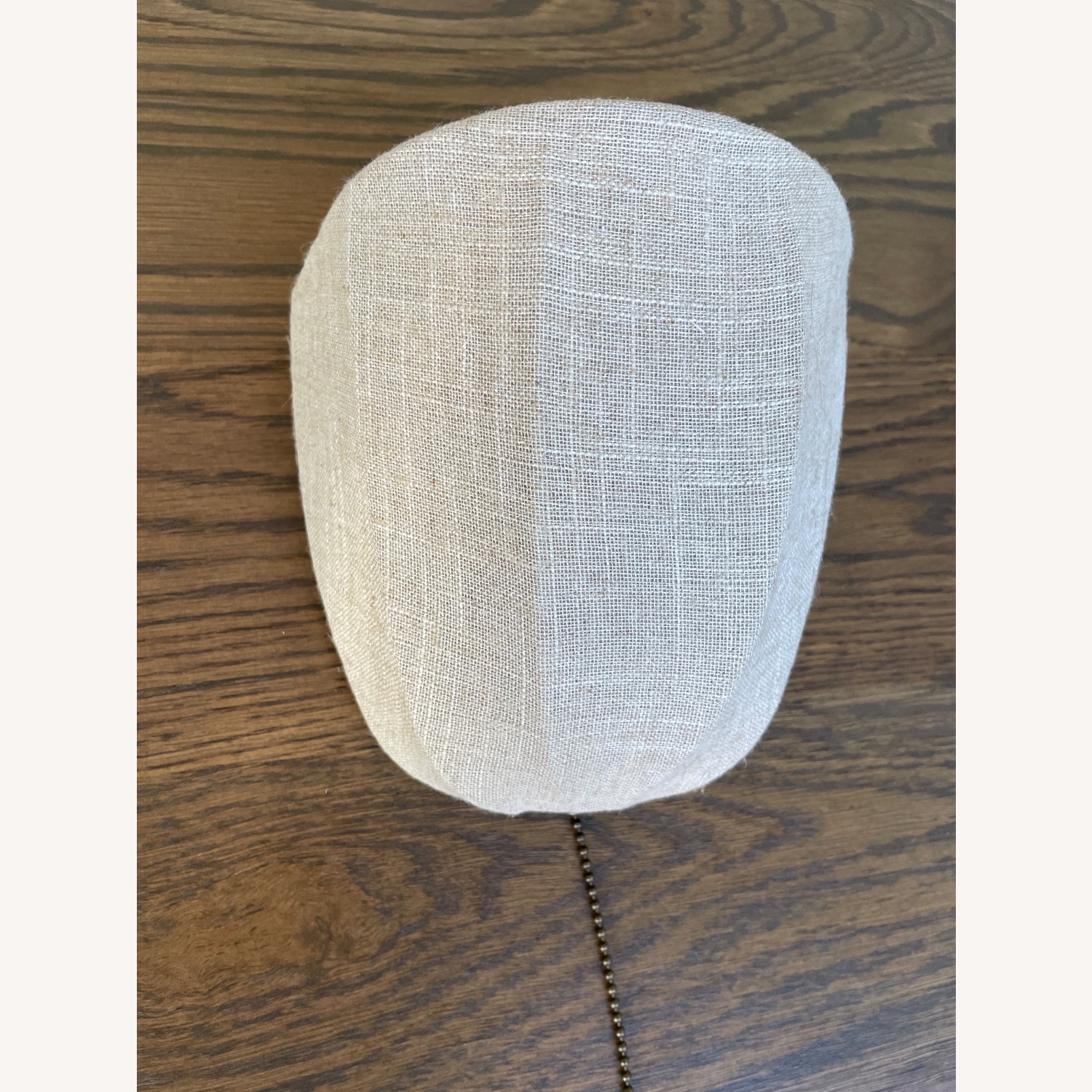 Crate & Barrel Natural Linen Wall Lamp - image-4