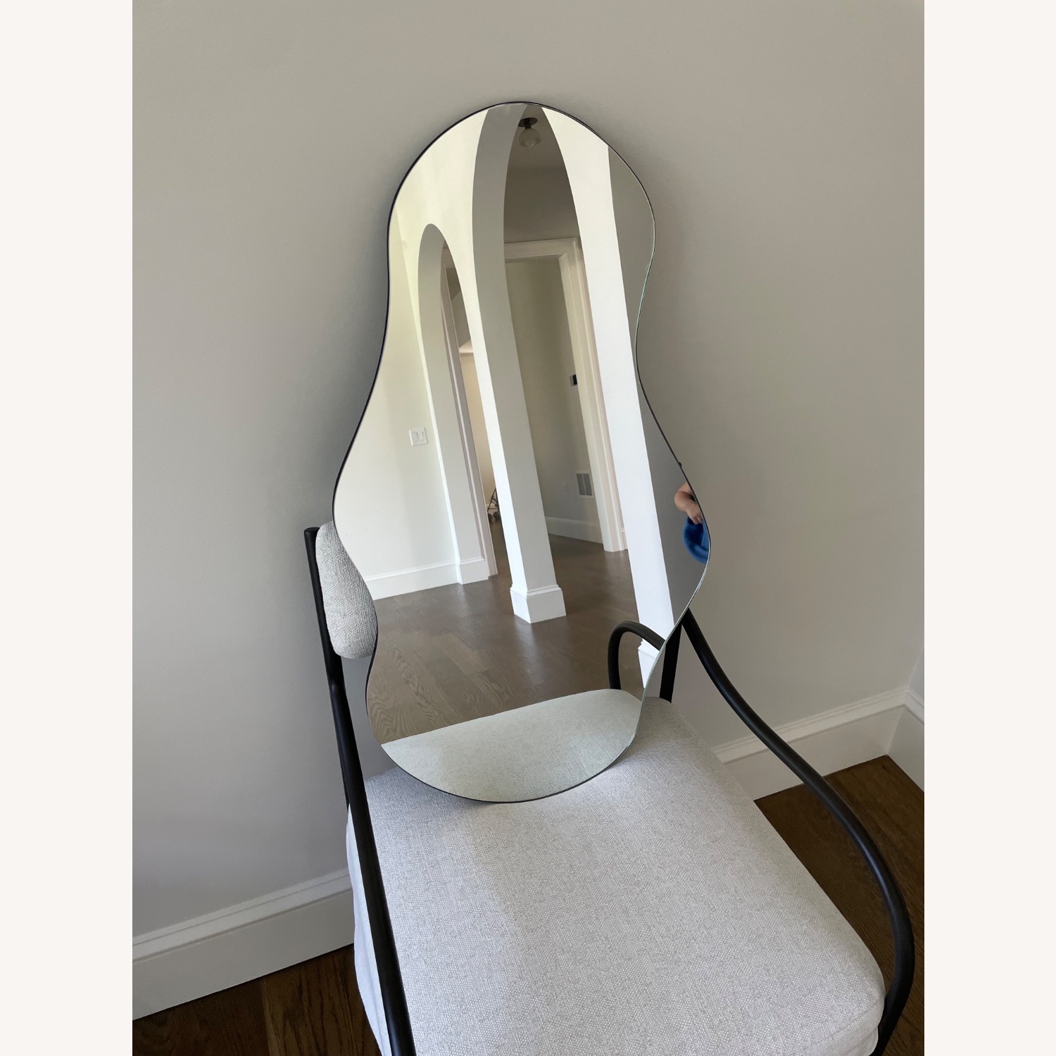 Etsy Asymmetric Wavy Metal Wall Mirror - image-0