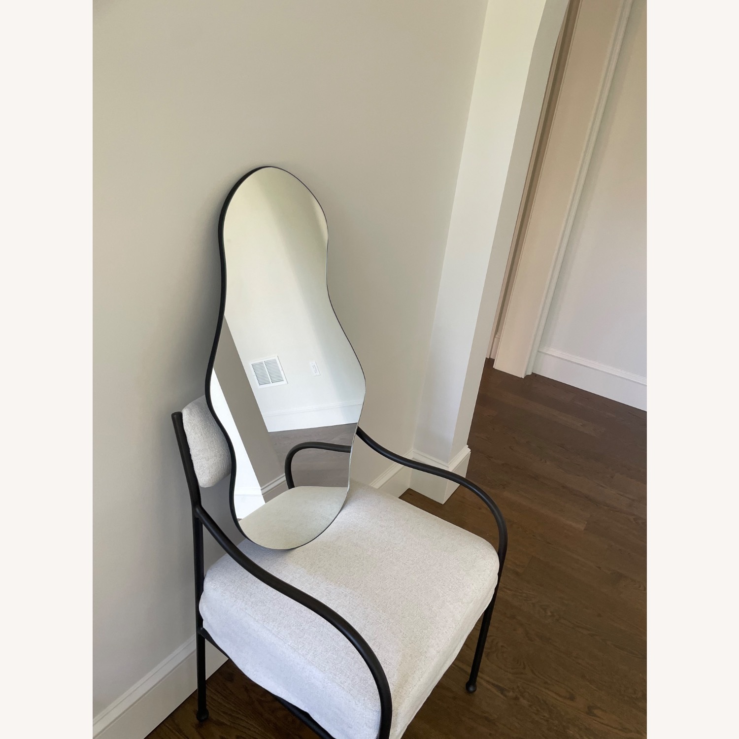 Etsy Asymmetric Wavy Metal Wall Mirror - image-1