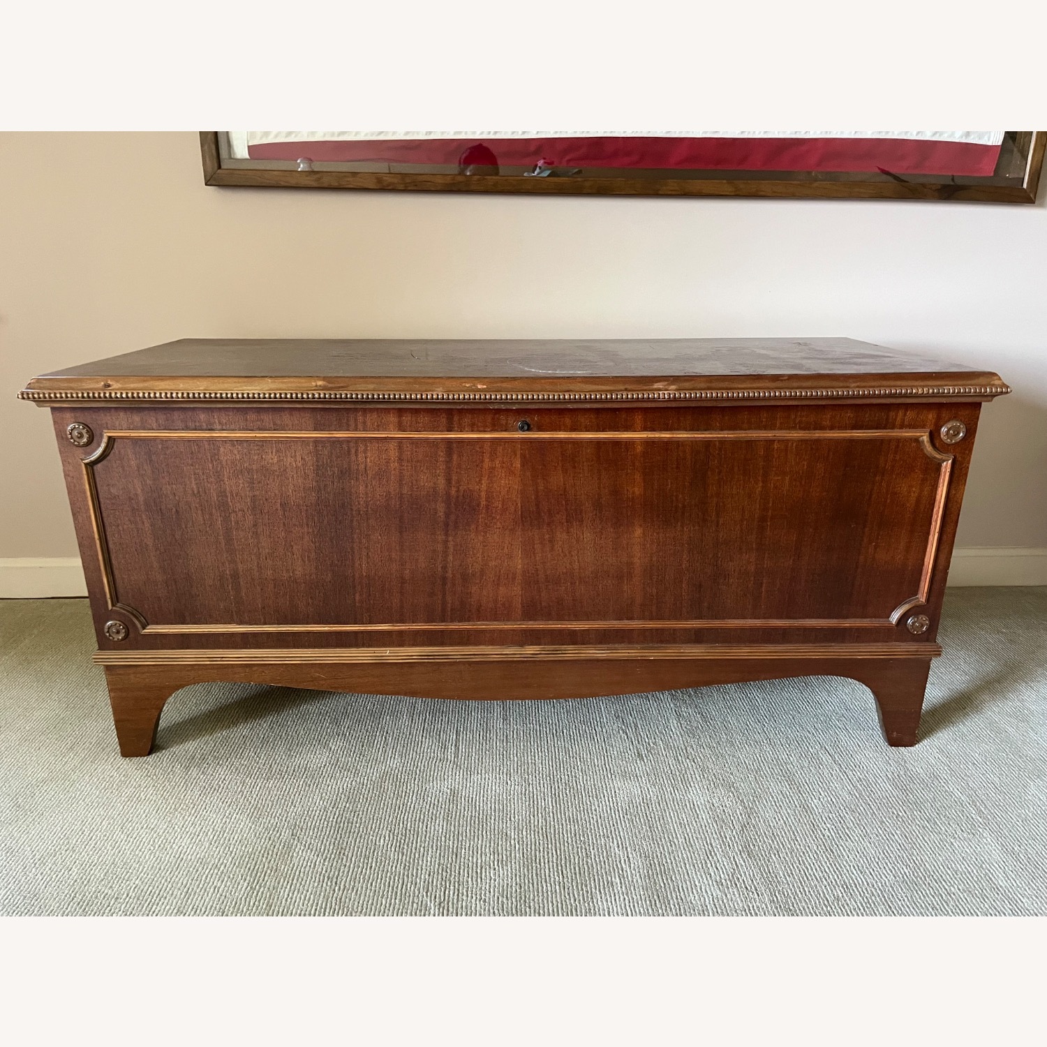 Vintage/Antique Finds Dark Brown Wood Chest - image-1