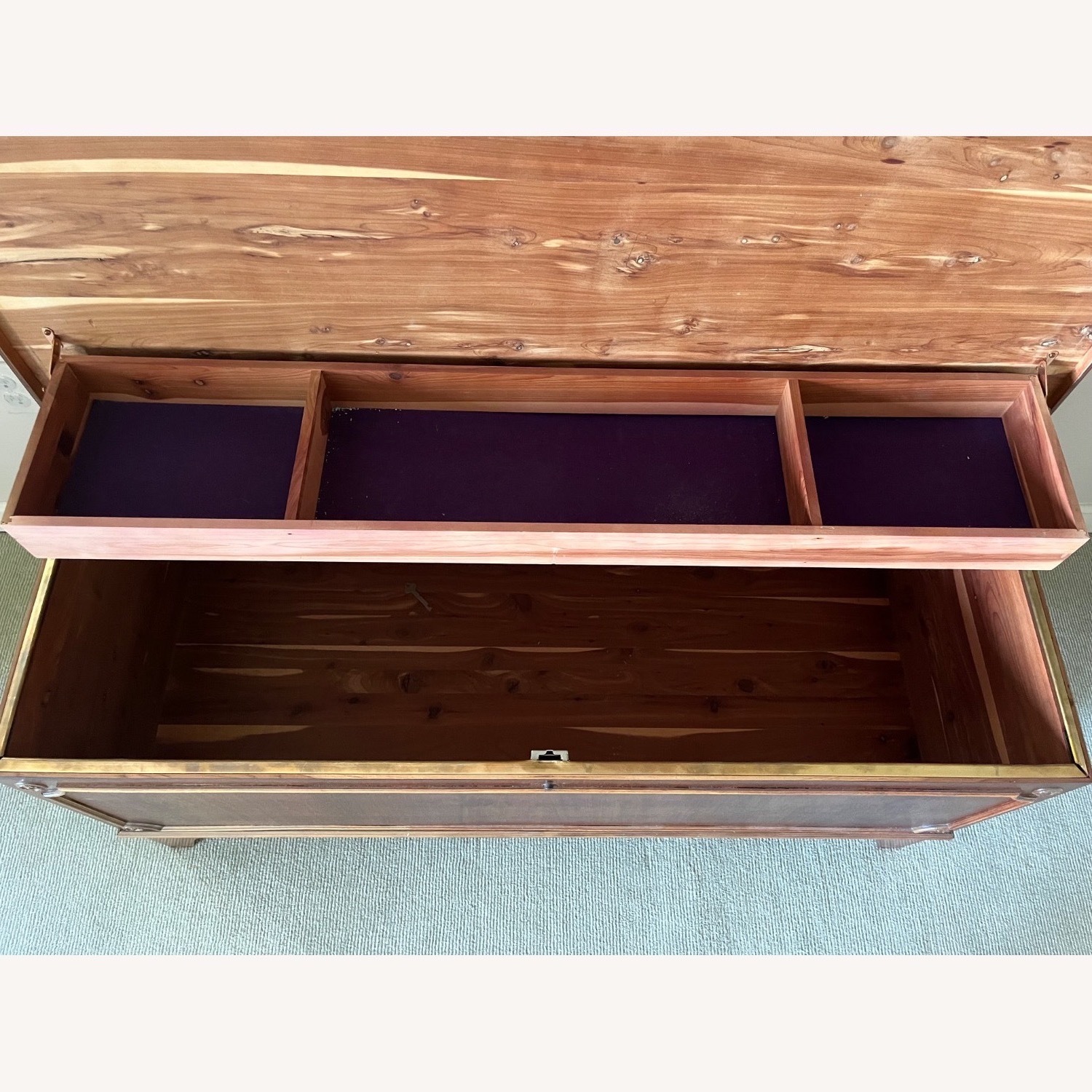 Vintage/Antique Finds Dark Brown Wood Chest - image-4