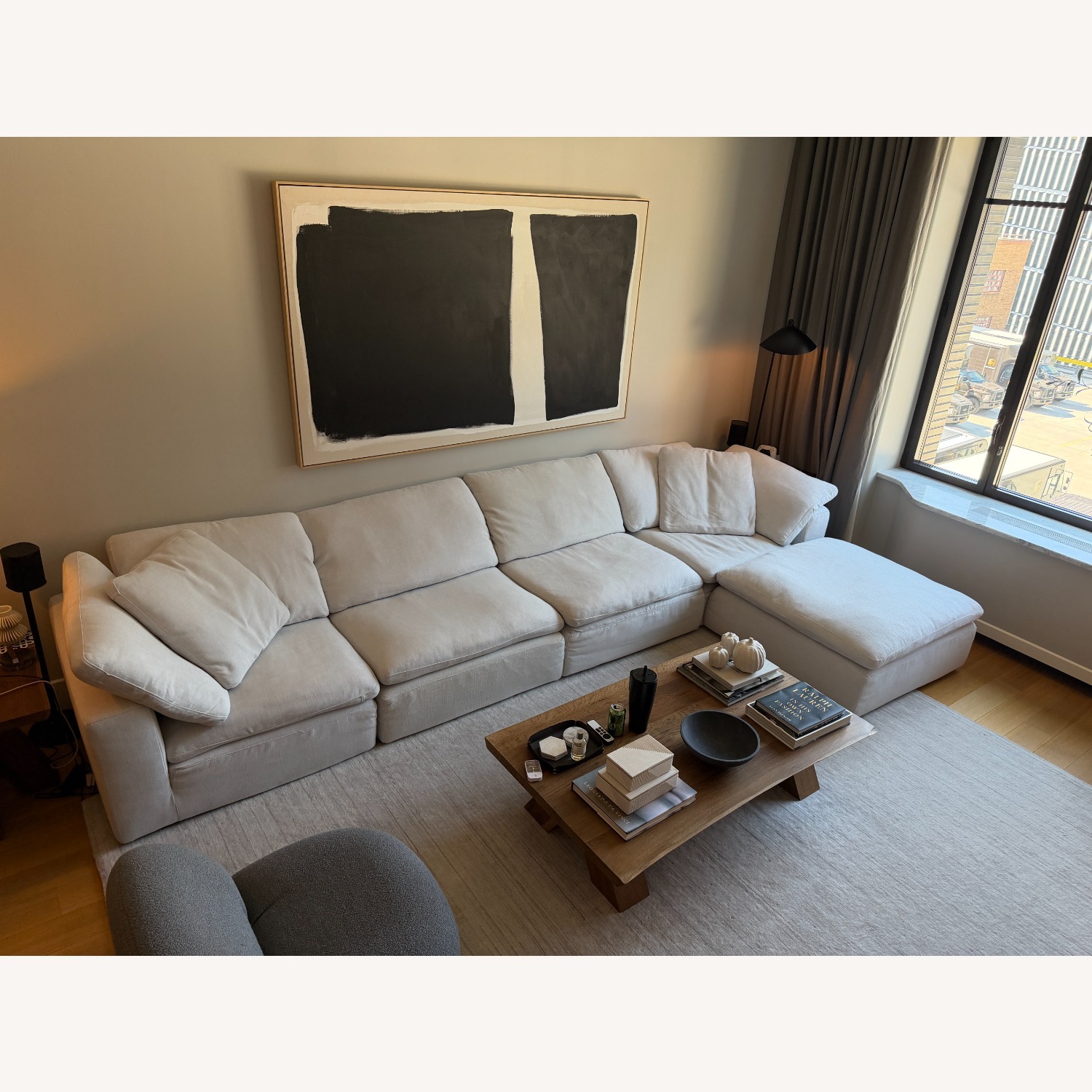 Restoration Hardware Cloud Couch Sectional - Gray - image-1