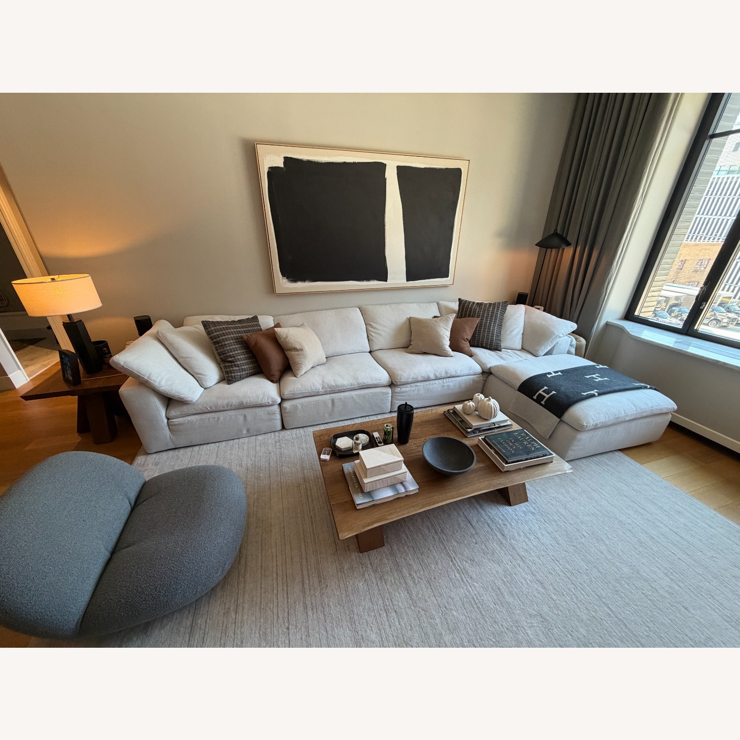 Restoration Hardware Cloud Couch Sectional - Gray - image-10