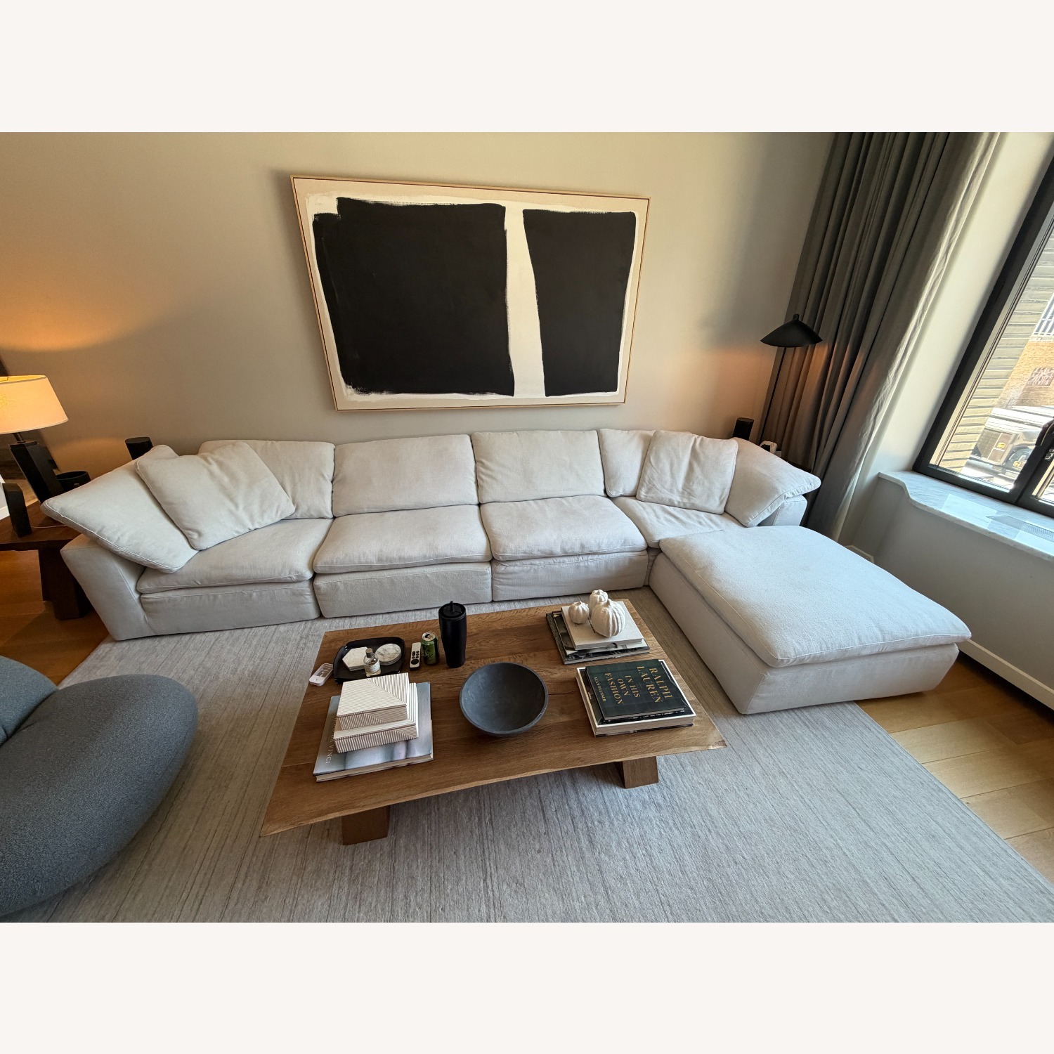 Restoration Hardware Cloud Couch Sectional - Gray - image-2