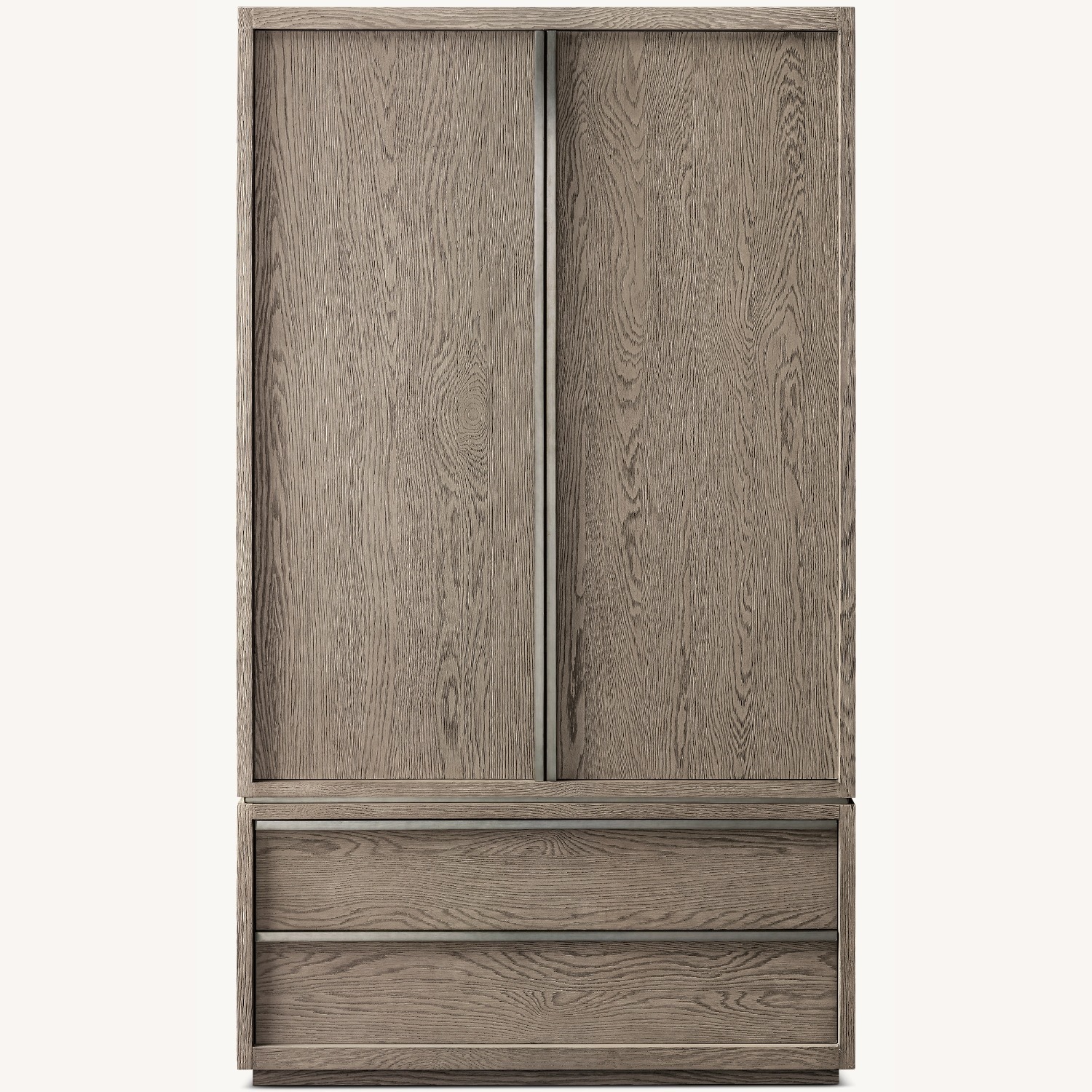 Restoration Hardware Bezier Armoire in Grey Oak - image-4