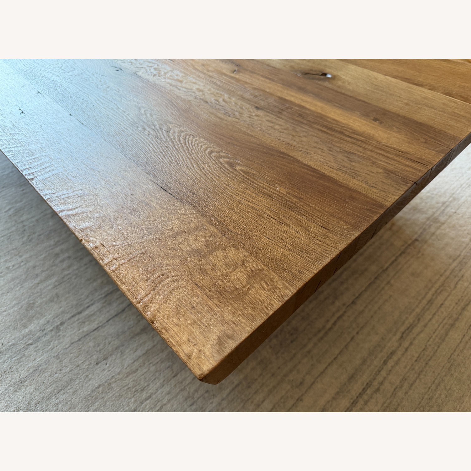 Restoration Hardware Oak Brûlé Live-Edge Coffee Table - image-4