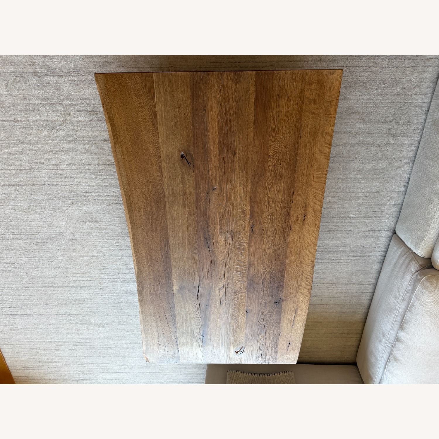 Restoration Hardware Oak Brûlé Live-Edge Coffee Table - image-10