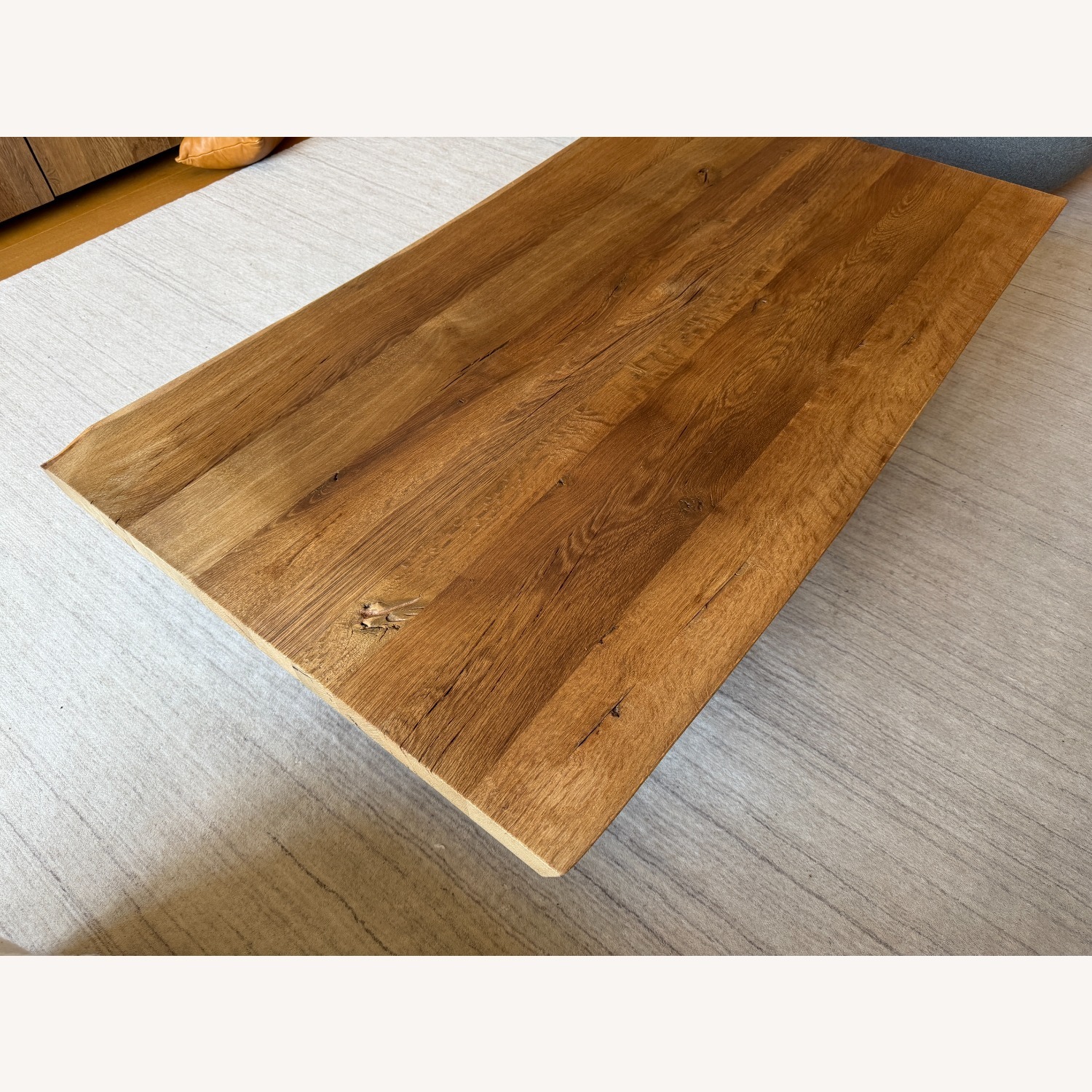 Restoration Hardware Oak Brûlé Live-Edge Coffee Table - image-3