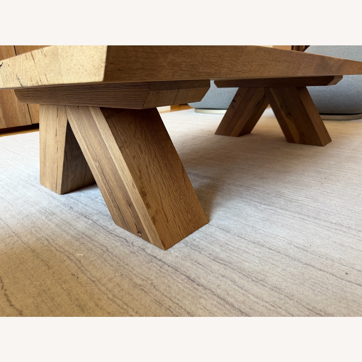 Restoration Hardware Oak Brûlé Live-Edge Coffee Table - image-2