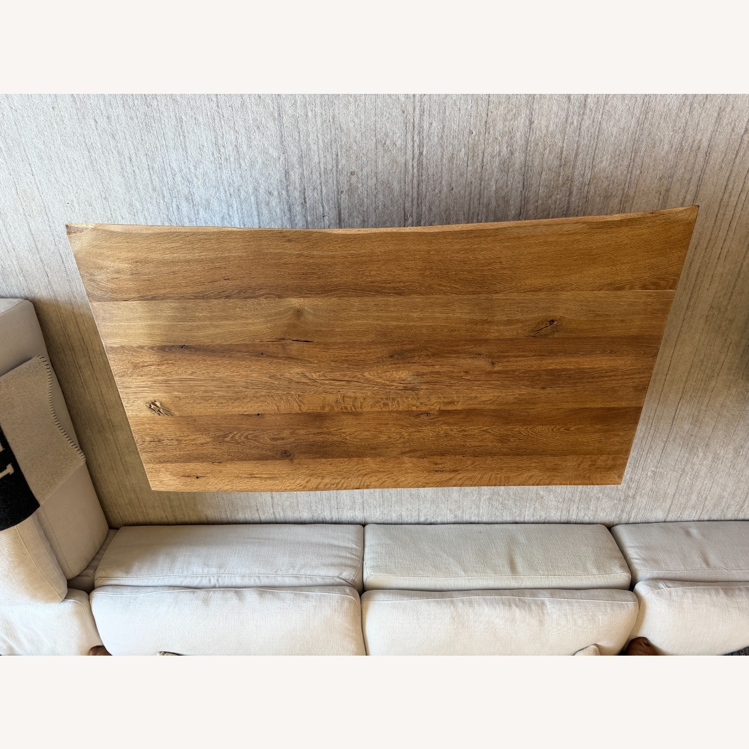 Restoration Hardware Oak Brûlé Live-Edge Coffee Table - image-8