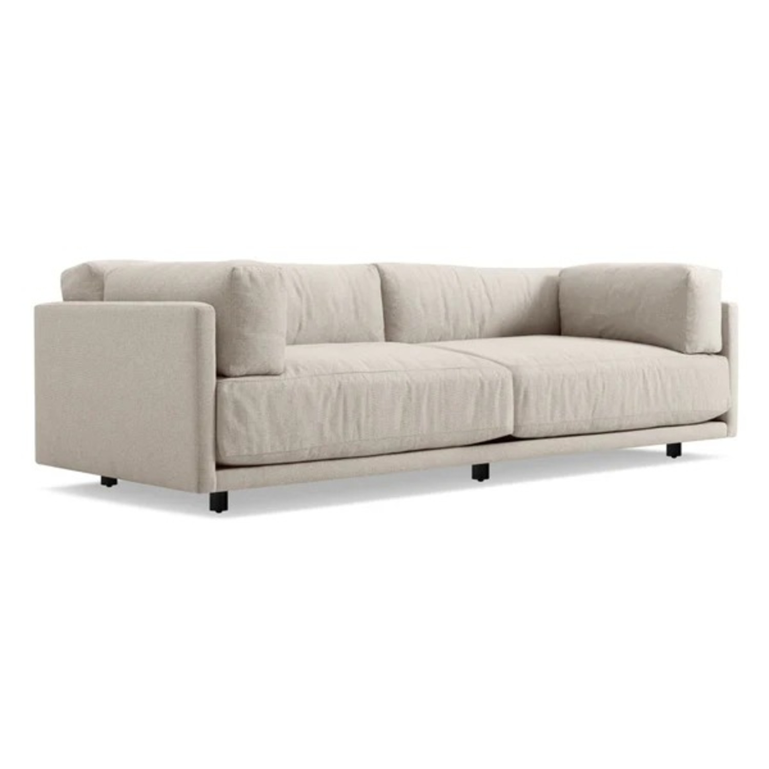 Blu Dot Sunday Light Gray Fabric 3+ Seater Sofa - image-1